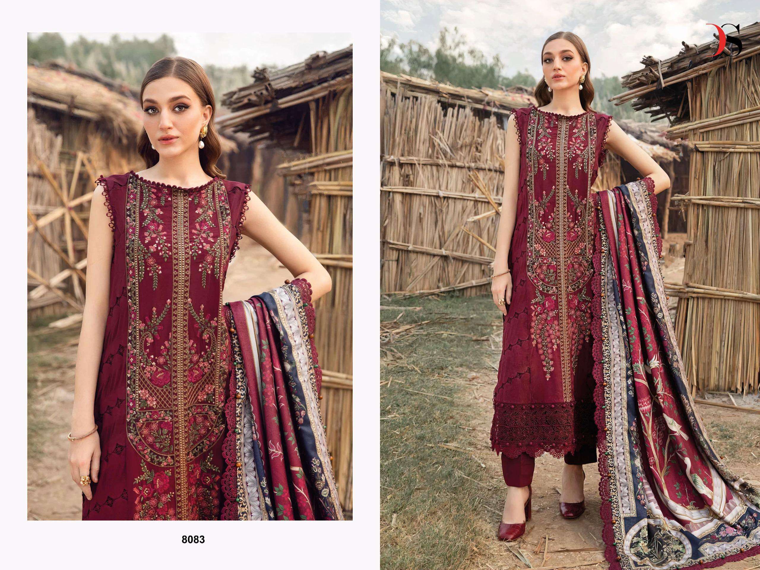 DEEPSY SUITS MARIIA B EMBROIDERED RAYON COLLECTION FANCY WORK SUIT