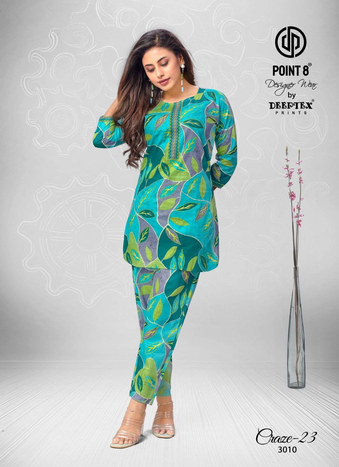 DEEPTEX PRINTS CRAZE VOL 3 COTTON PRINT FANCY TOP WITH PANT SET