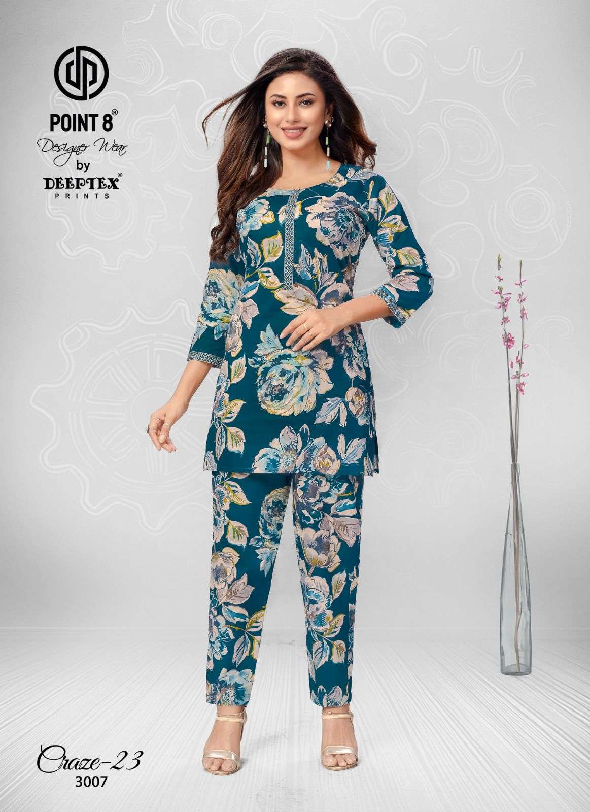 DEEPTEX PRINTS CRAZE VOL 3 COTTON PRINT FANCY TOP WITH PANT SET