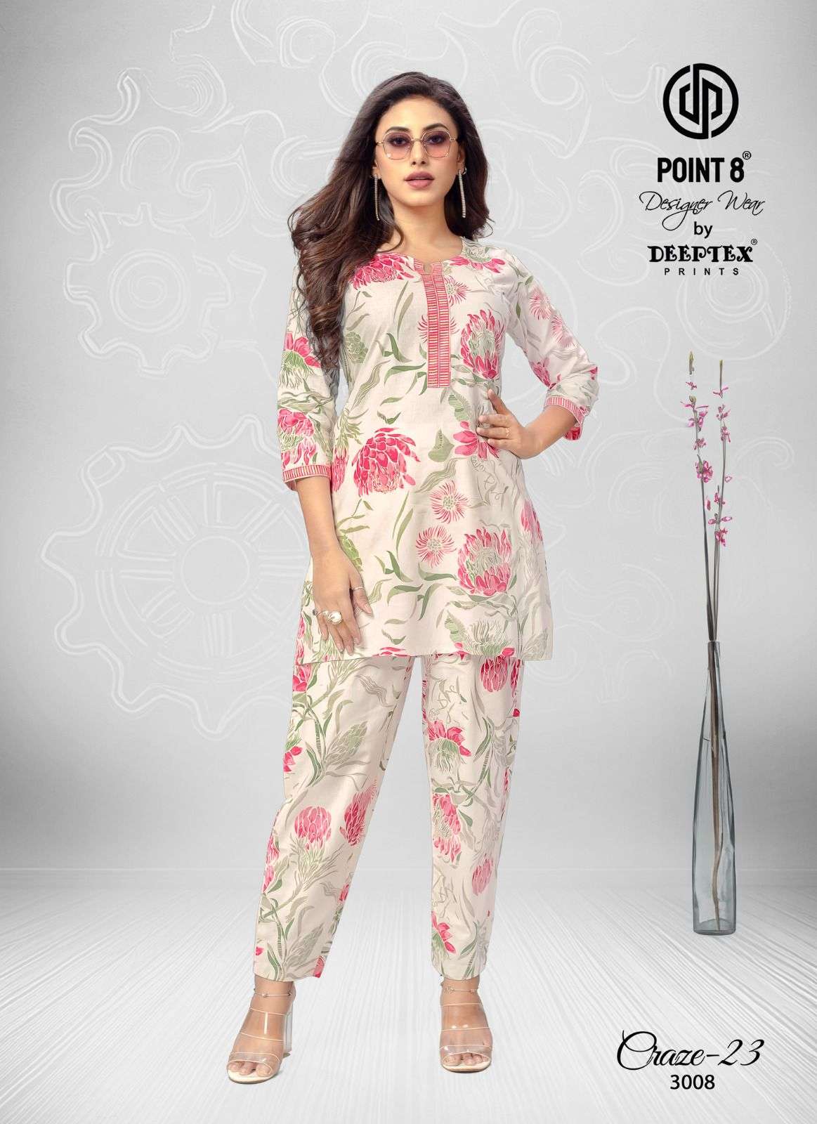 DEEPTEX PRINTS CRAZE VOL 3 COTTON PRINT FANCY TOP WITH PANT SET