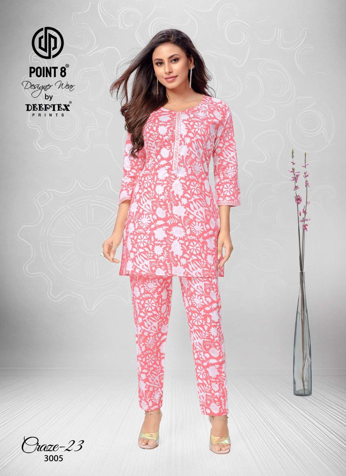 DEEPTEX PRINTS CRAZE VOL 3 COTTON PRINT FANCY TOP WITH PANT SET