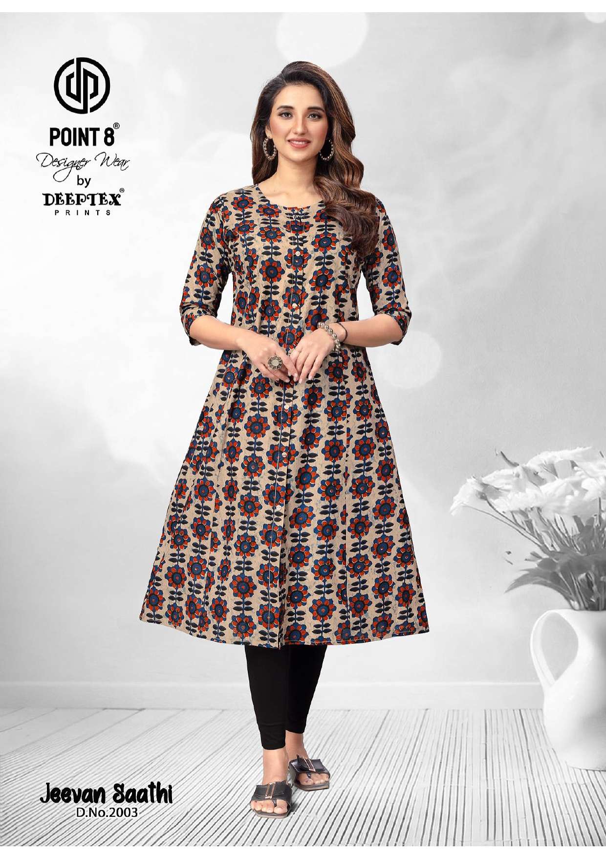 DEEPTEX PRINTS JEEVAN SATHI VOL 2 COTTON PRINTED FANCY KURTI