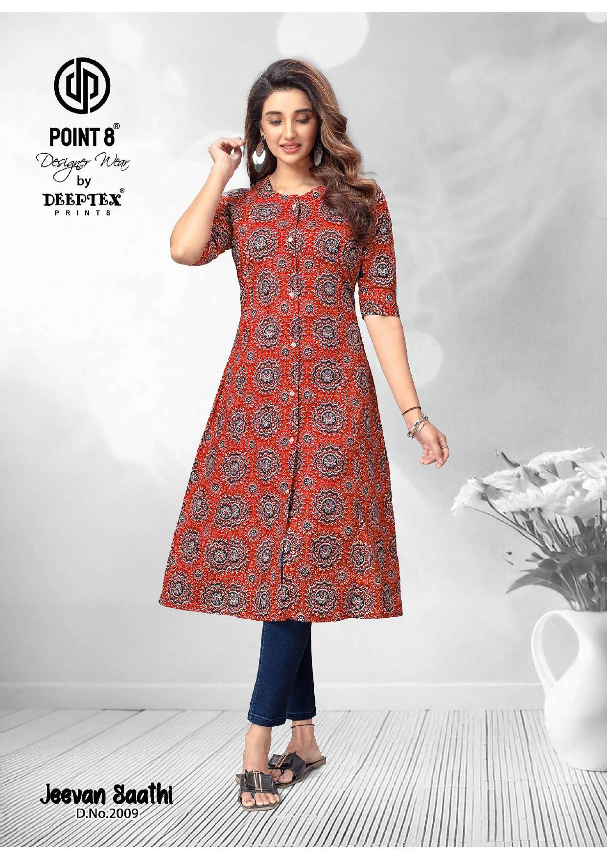 DEEPTEX PRINTS JEEVAN SATHI VOL 2 COTTON PRINTED FANCY KURTI