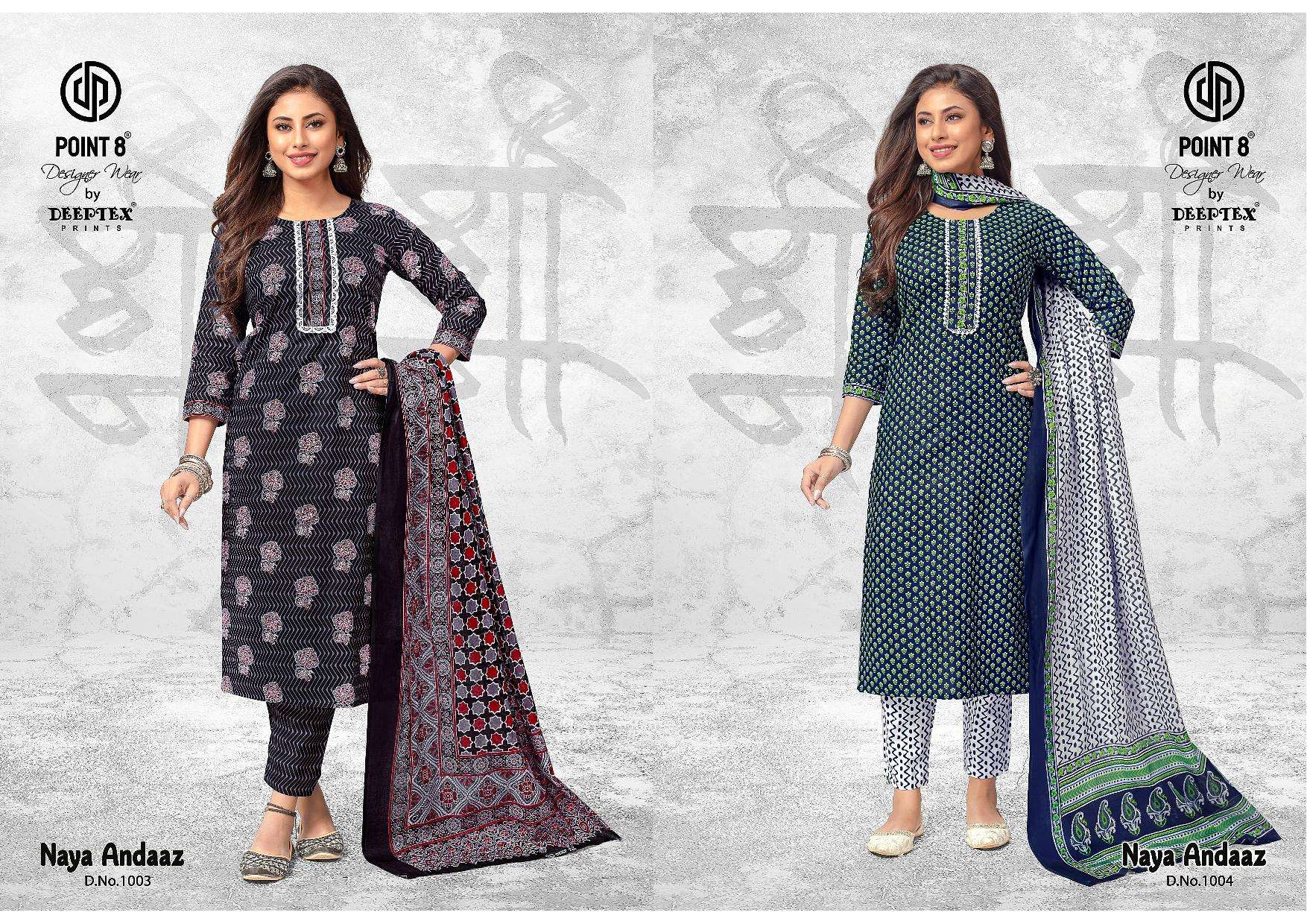 DEEPTEX PRINTS NAYA ANDAAZ VOL 10 COTTON KURTI WITH BOTTOM AND DUPATTA SET