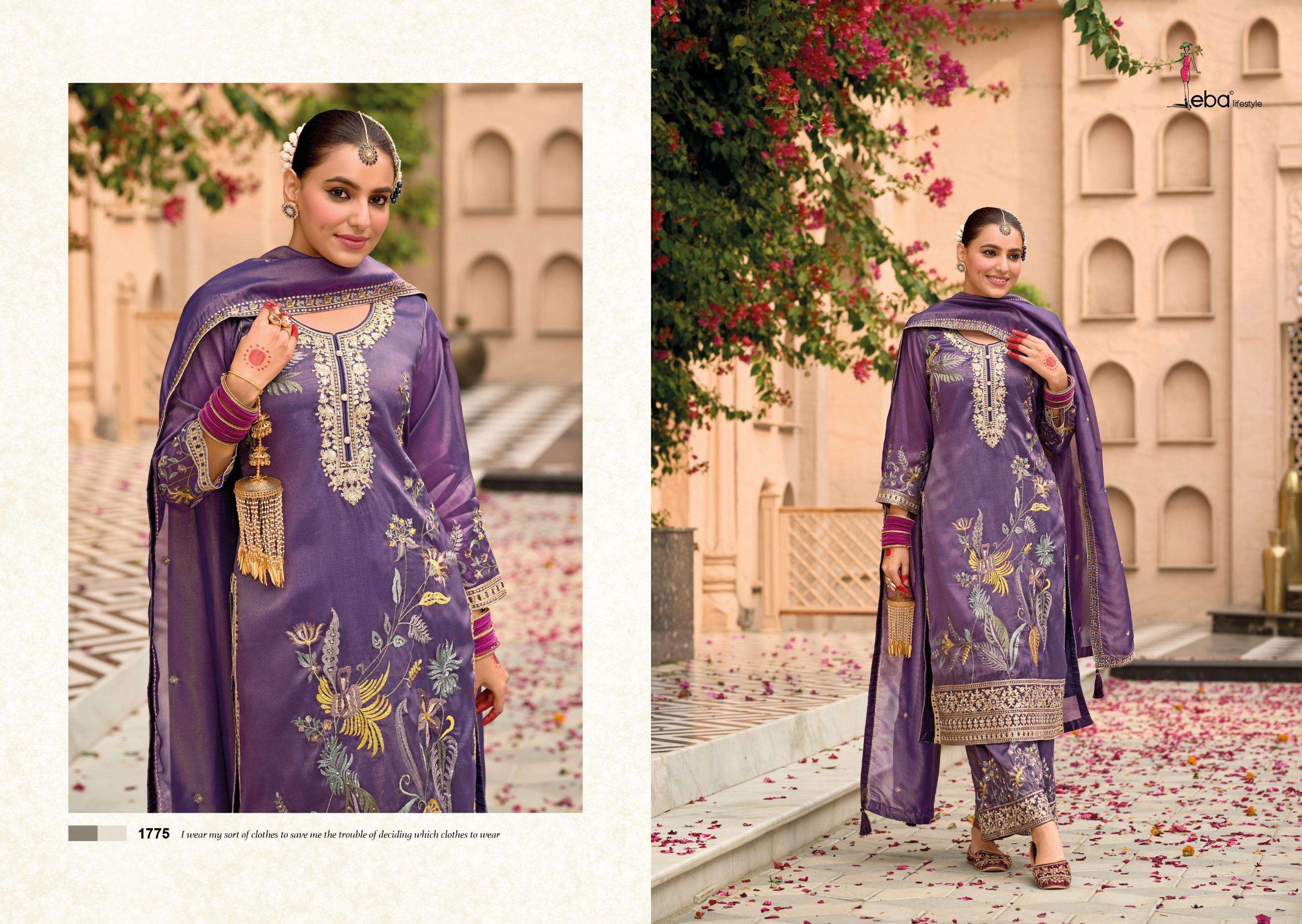 EBA LIFESTYLE MAYRA HEAVY EMBROIDERY DESIGNER PARTY WEAR SUIT