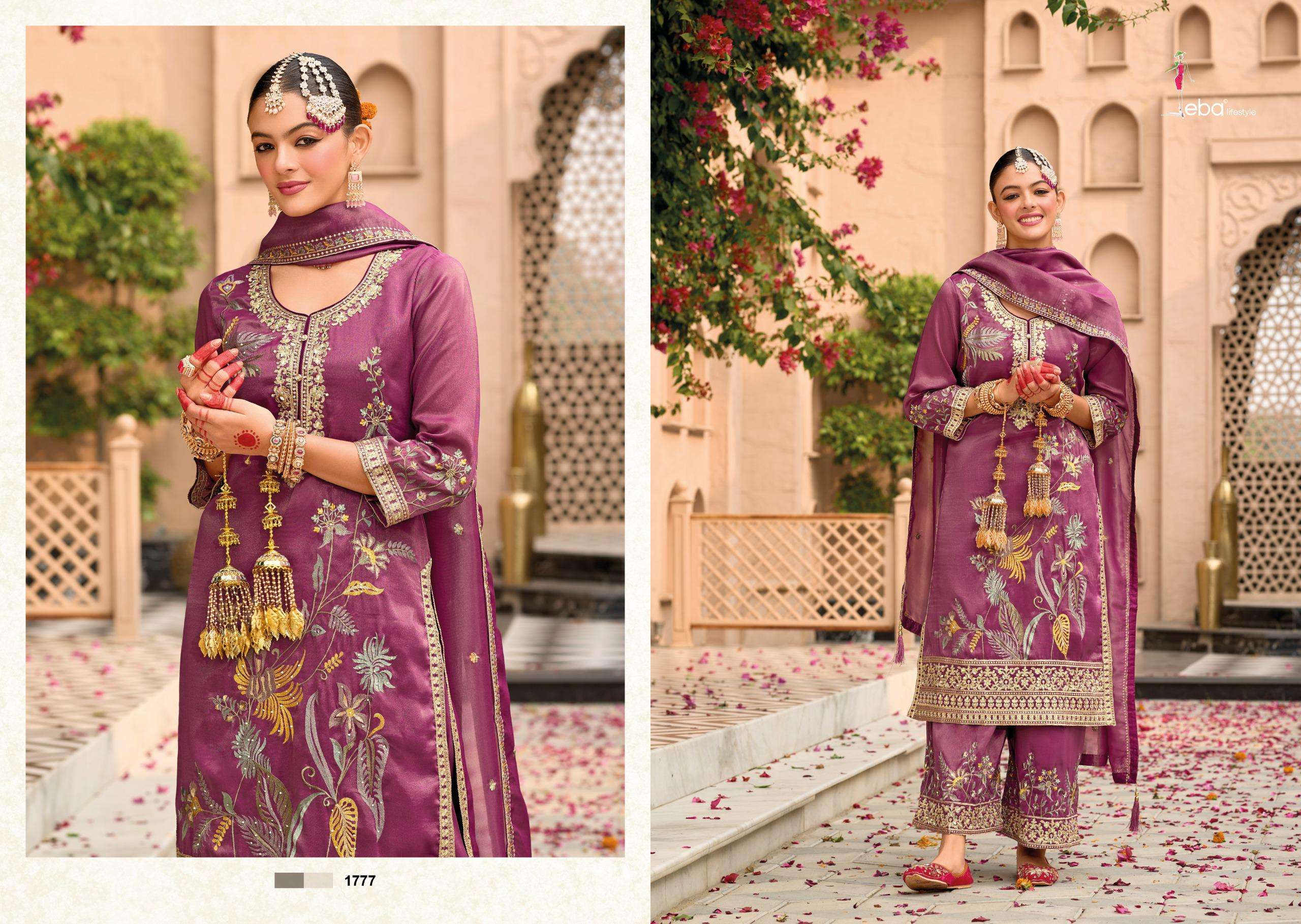 EBA LIFESTYLE MAYRA HEAVY EMBROIDERY DESIGNER PARTY WEAR SUIT