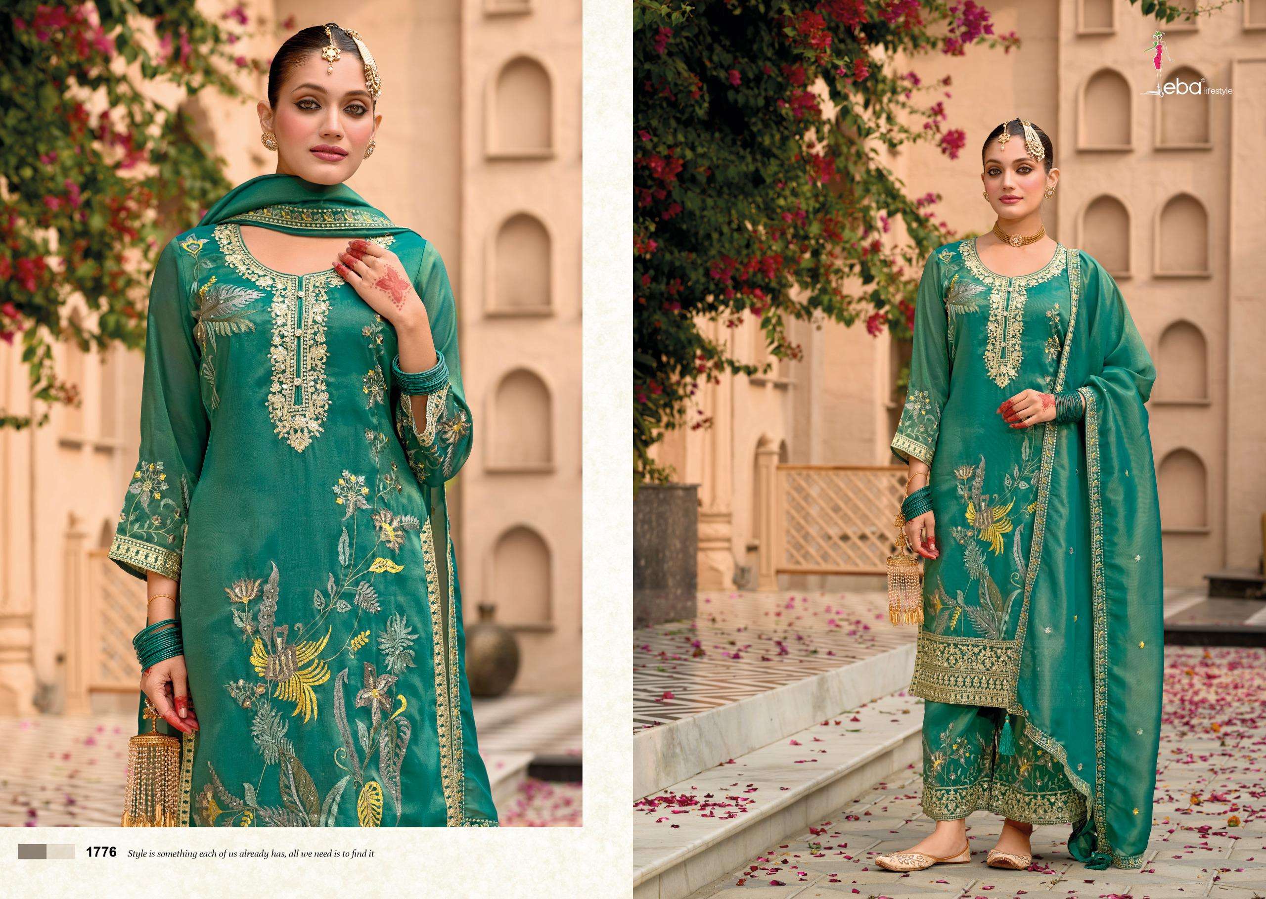 EBA LIFESTYLE MAYRA HEAVY EMBROIDERY DESIGNER PARTY WEAR SUIT