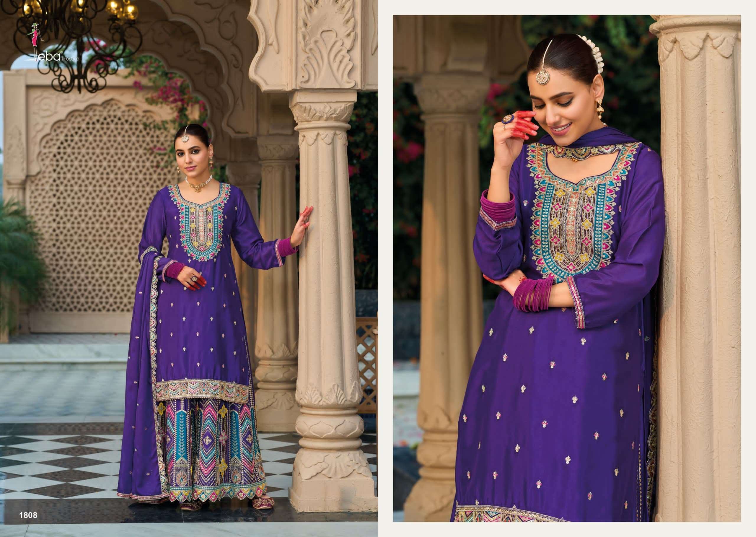 EBA LIFESTYLE MOHINI HEAVY EMBROIDERY DESIGNER PARTY WEAR SUIT