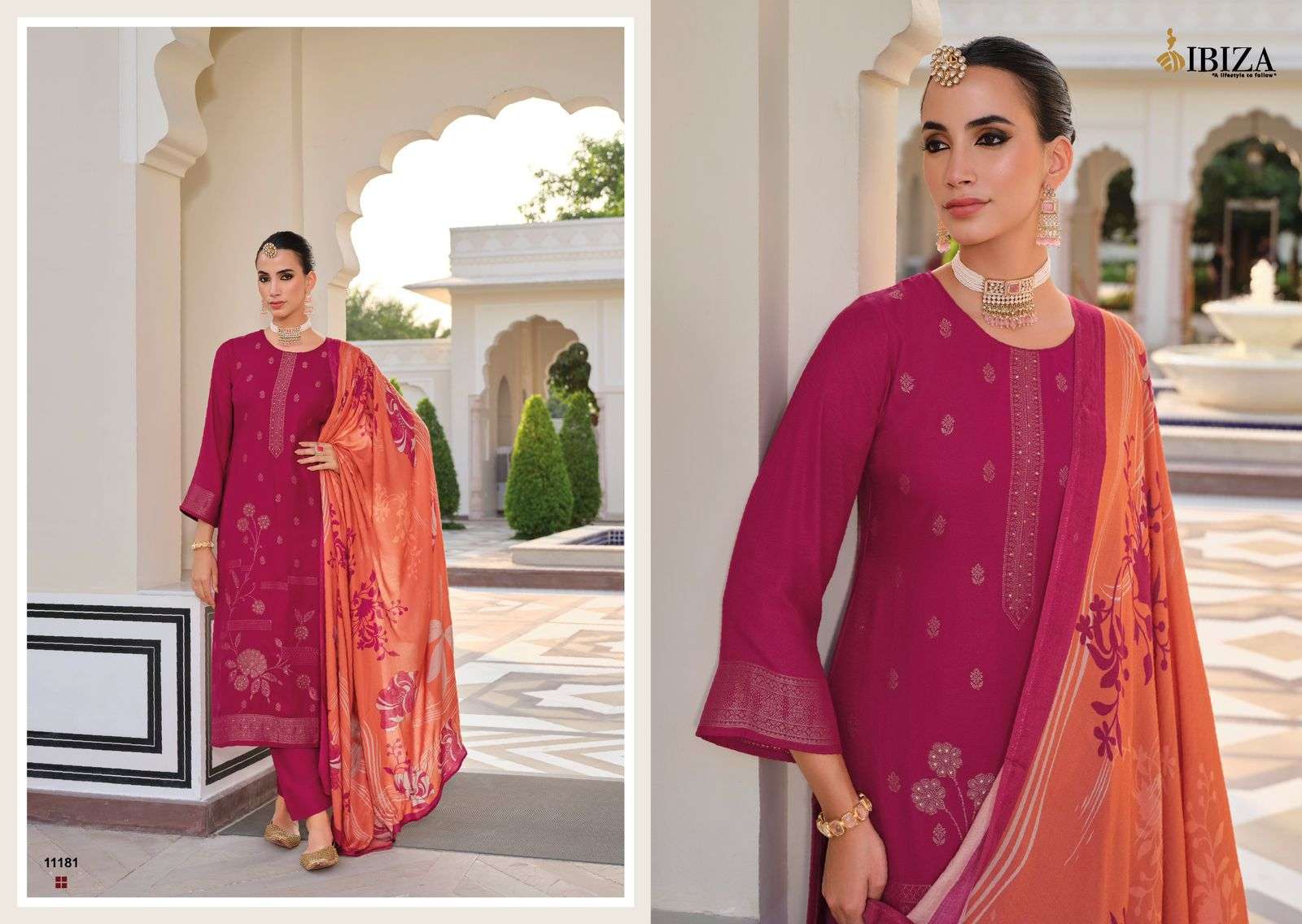 IBIZA KHAYAAL PASHMINA JACQUARD DESIGNER WINTER WEAR SUIT
