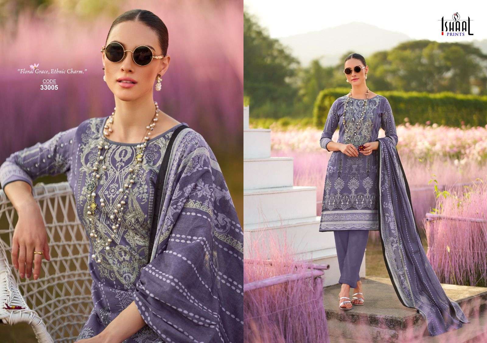 ISHAAL PRINTS GULMOHAR VOL 33 LAWN COTTON DIGITAL PRINT SALWAR SUIT