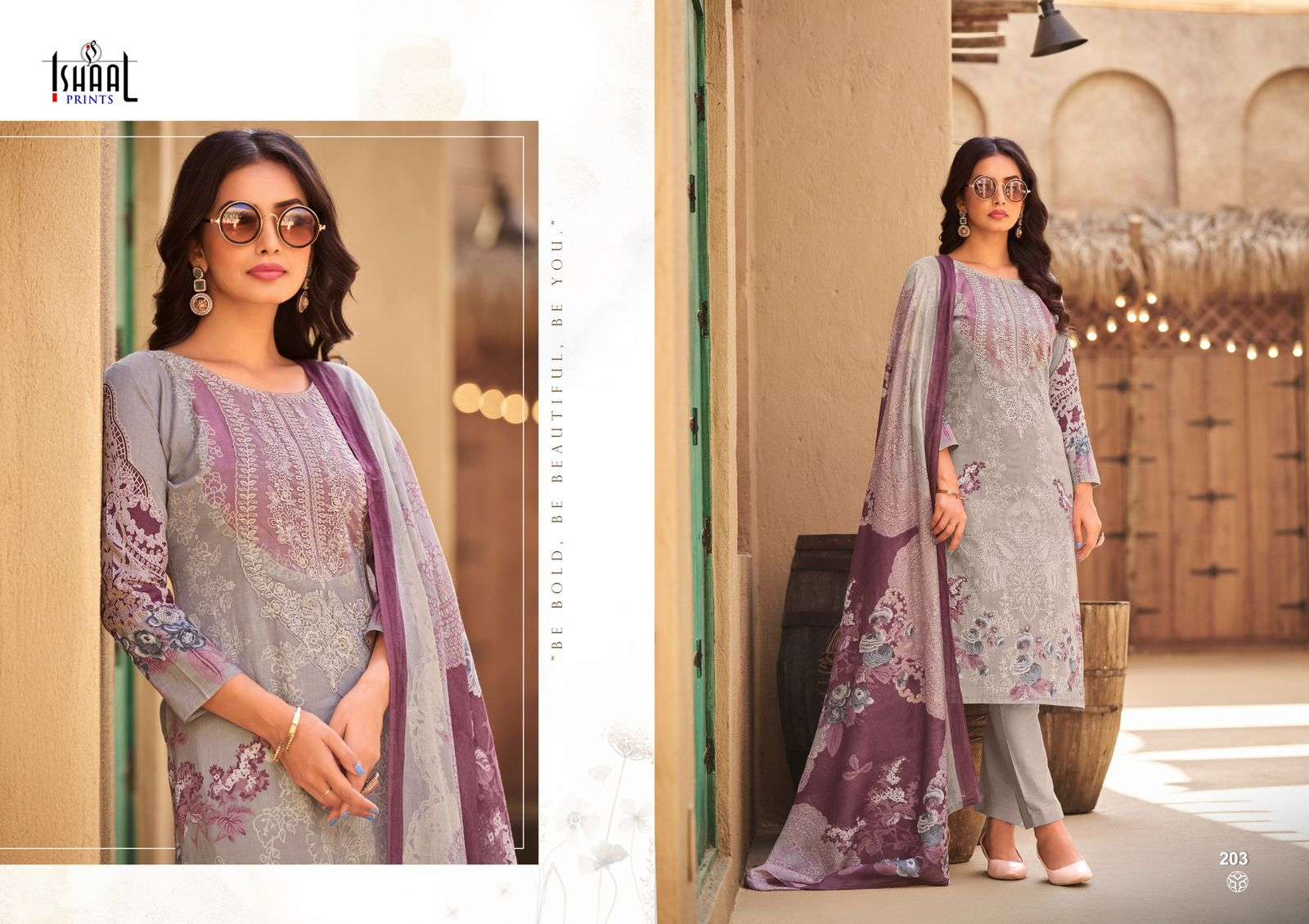ISHAAL PRINTS MARIA VOL 2 LAWN COTTON FANCY WORK SUIT