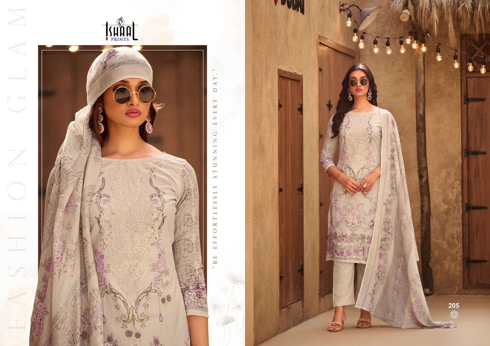 ISHAAL PRINTS MARIA VOL 2 LAWN COTTON FANCY WORK SUIT