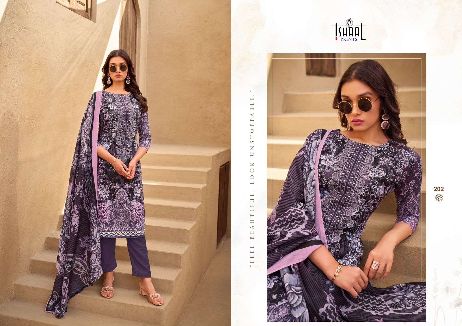 ISHAAL PRINTS MARIA VOL 2 LAWN COTTON FANCY WORK SUIT