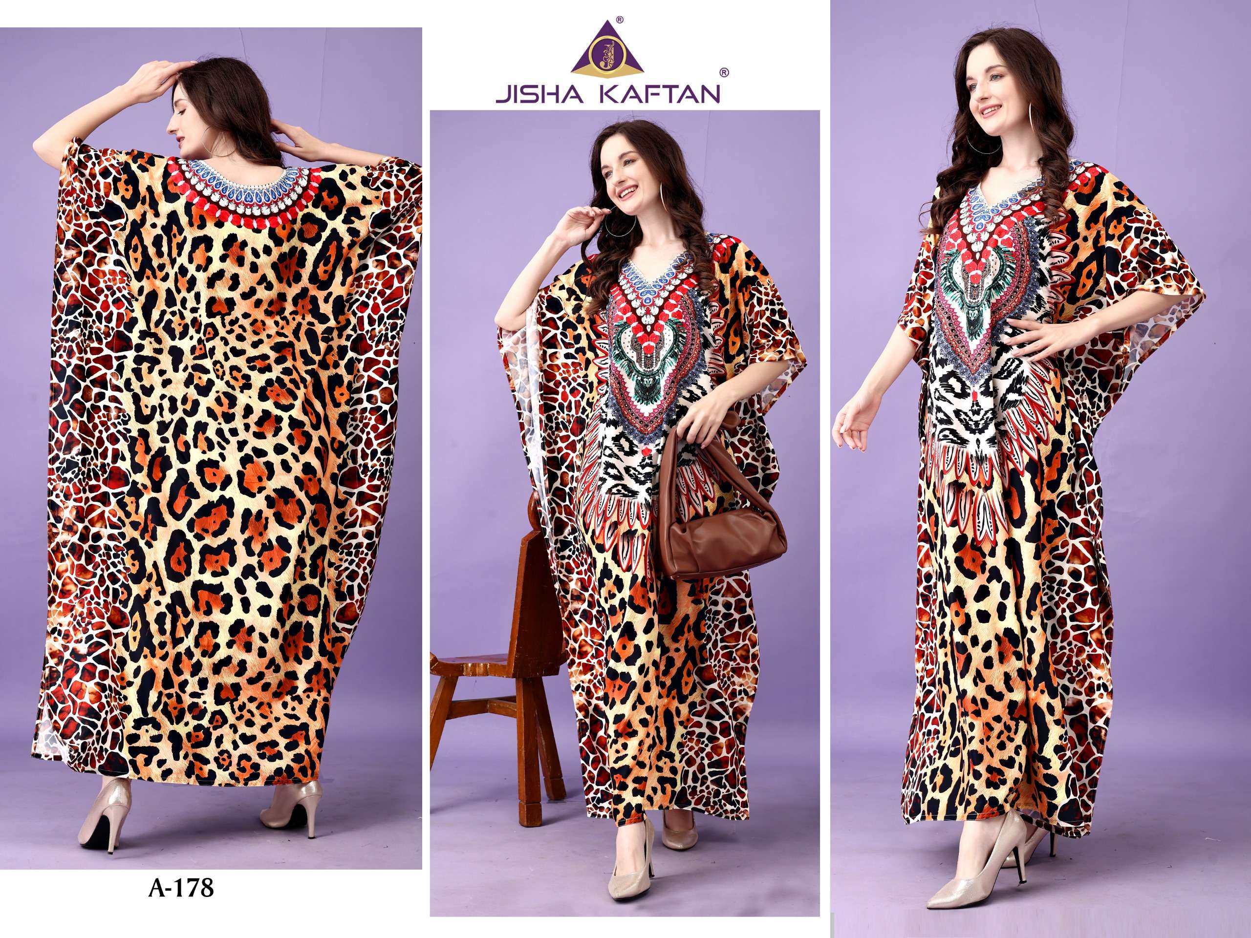 JELTIE JISHA KAFTAN AFREEN VOL 10 CREPE DIGITAL PRINTED FANCY KAFTAN
