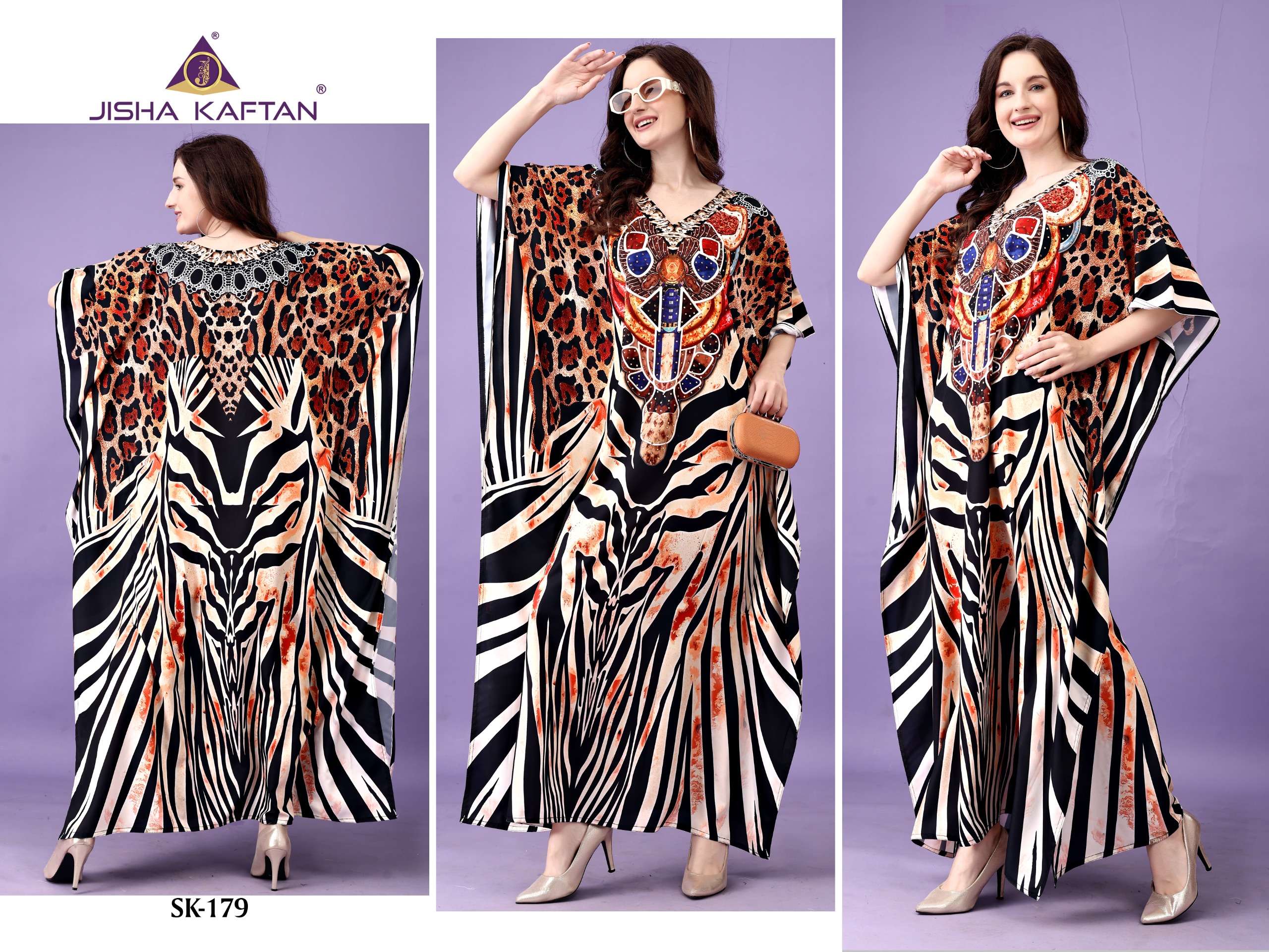 JELTIE JISHA KAFTAN AFREEN VOL 10 CREPE DIGITAL PRINTED FANCY KAFTAN