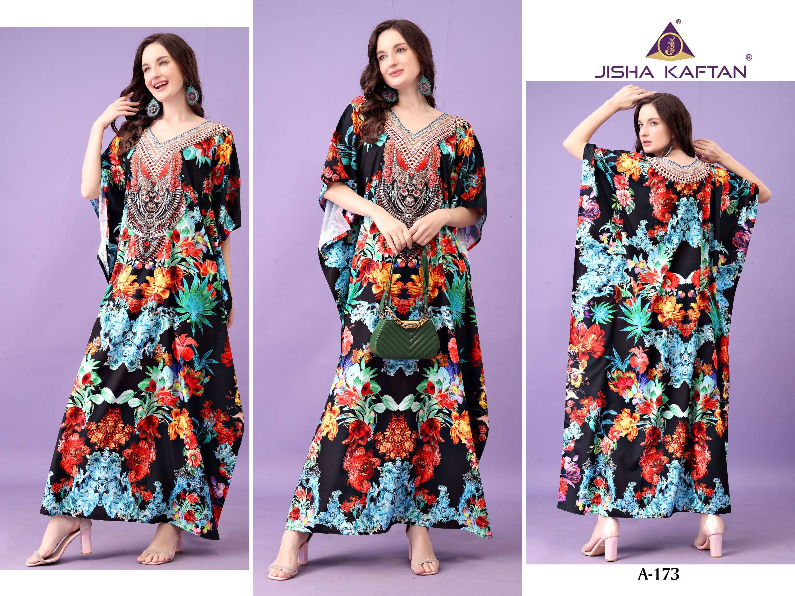 JELTIE JISHA KAFTAN AFREEN VOL 10 CREPE DIGITAL PRINTED FANCY KAFTAN