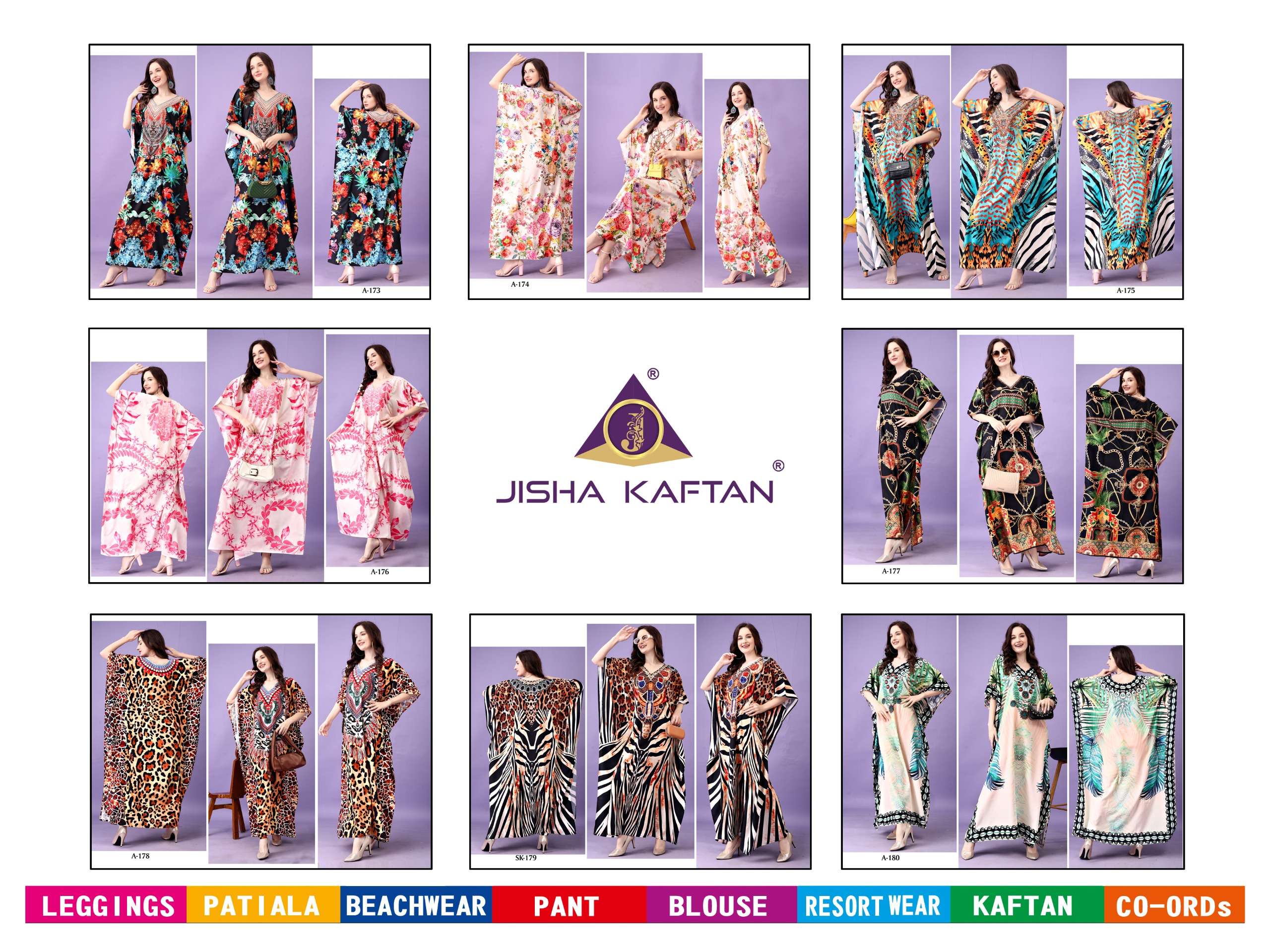 JELTIE JISHA KAFTAN AFREEN VOL 10 CREPE DIGITAL PRINTED FANCY KAFTAN