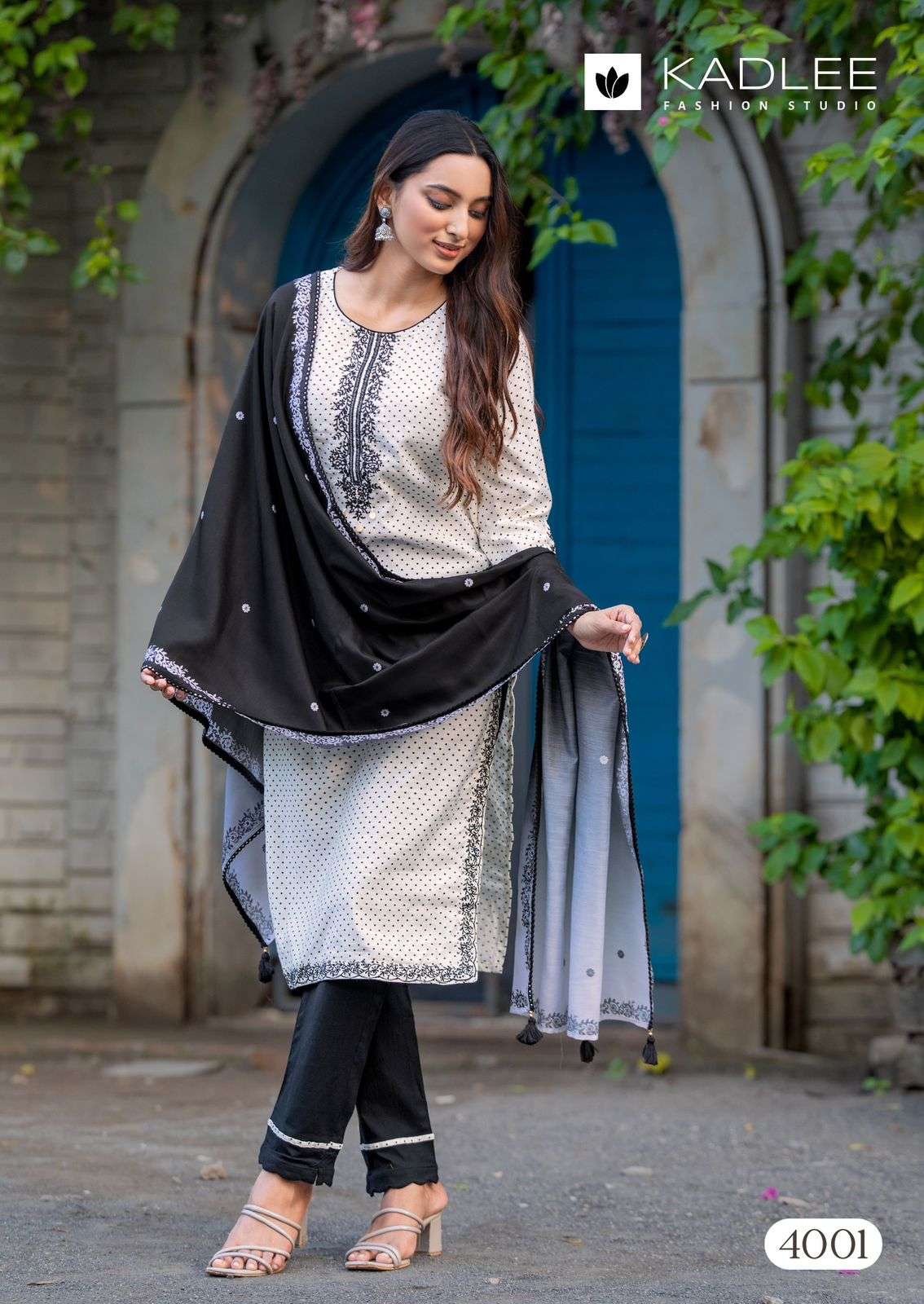 KADLEE FASHION MARINA RAYON FANCY WORK KURTI COMBO SET  