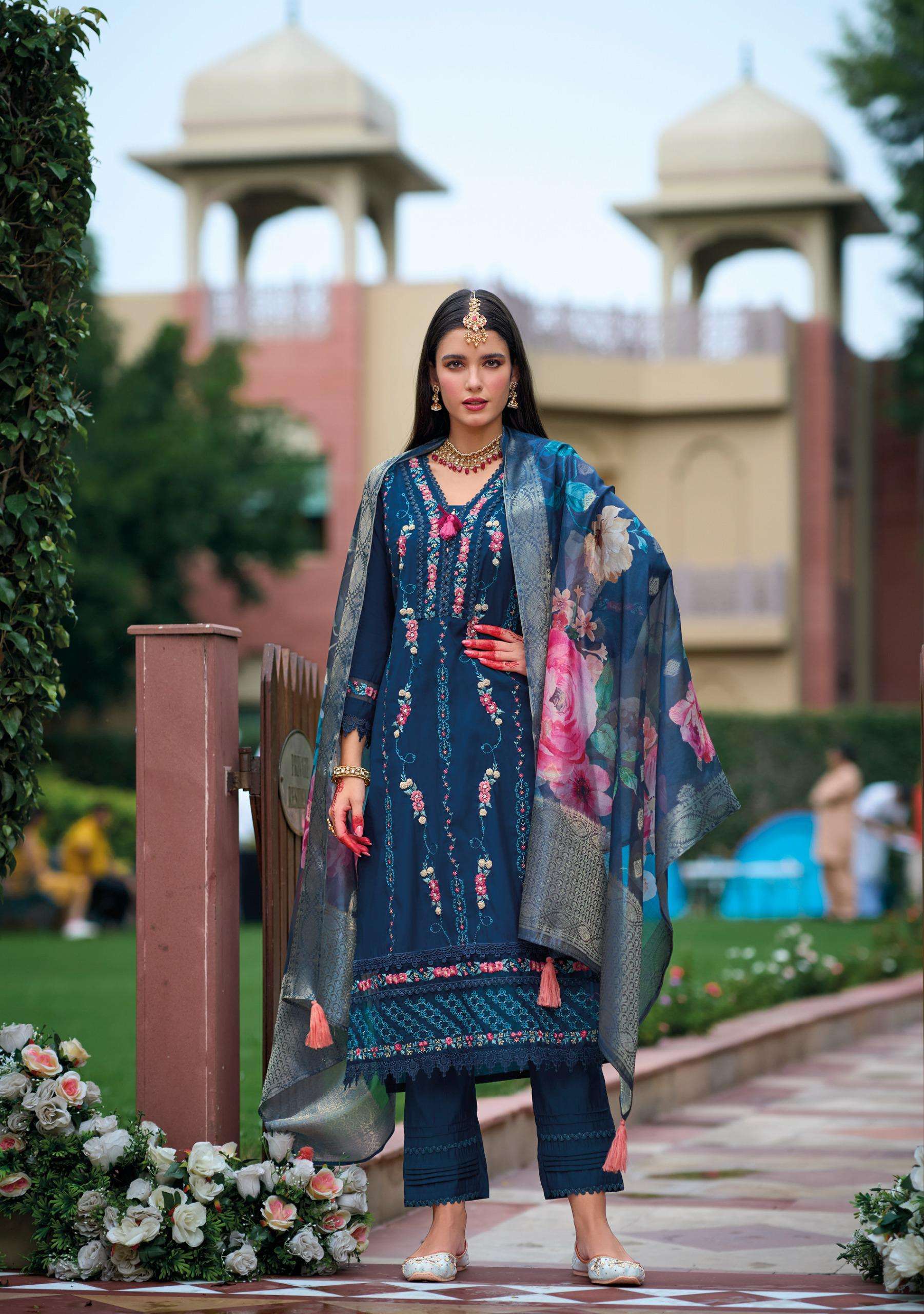 KAILEE FASHION NAQUSH VISCOSE SILK DESIGNER LADIES SUIT