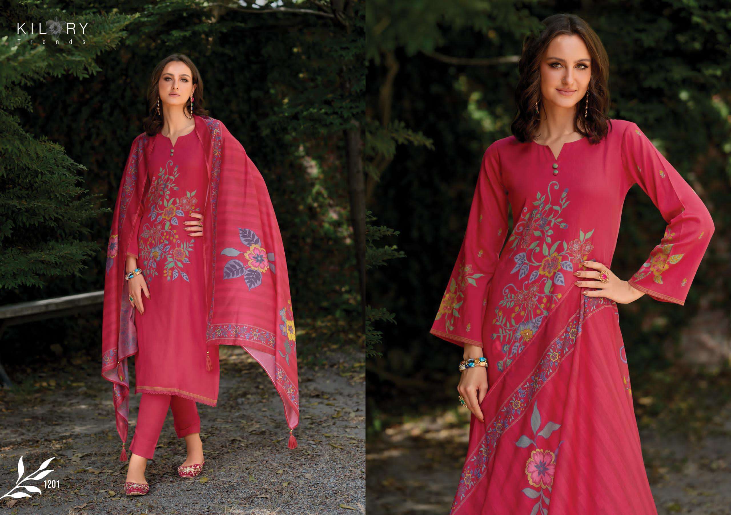 KILORY  TRENDS AARZOO JAM COTTON DIGITAL PRINT WITH FANCY WORK SUIT
