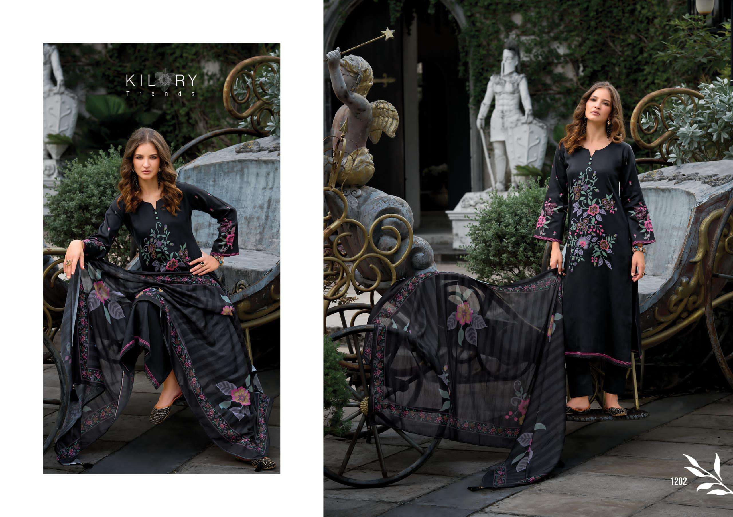 KILORY  TRENDS AARZOO JAM COTTON DIGITAL PRINT WITH FANCY WORK SUIT