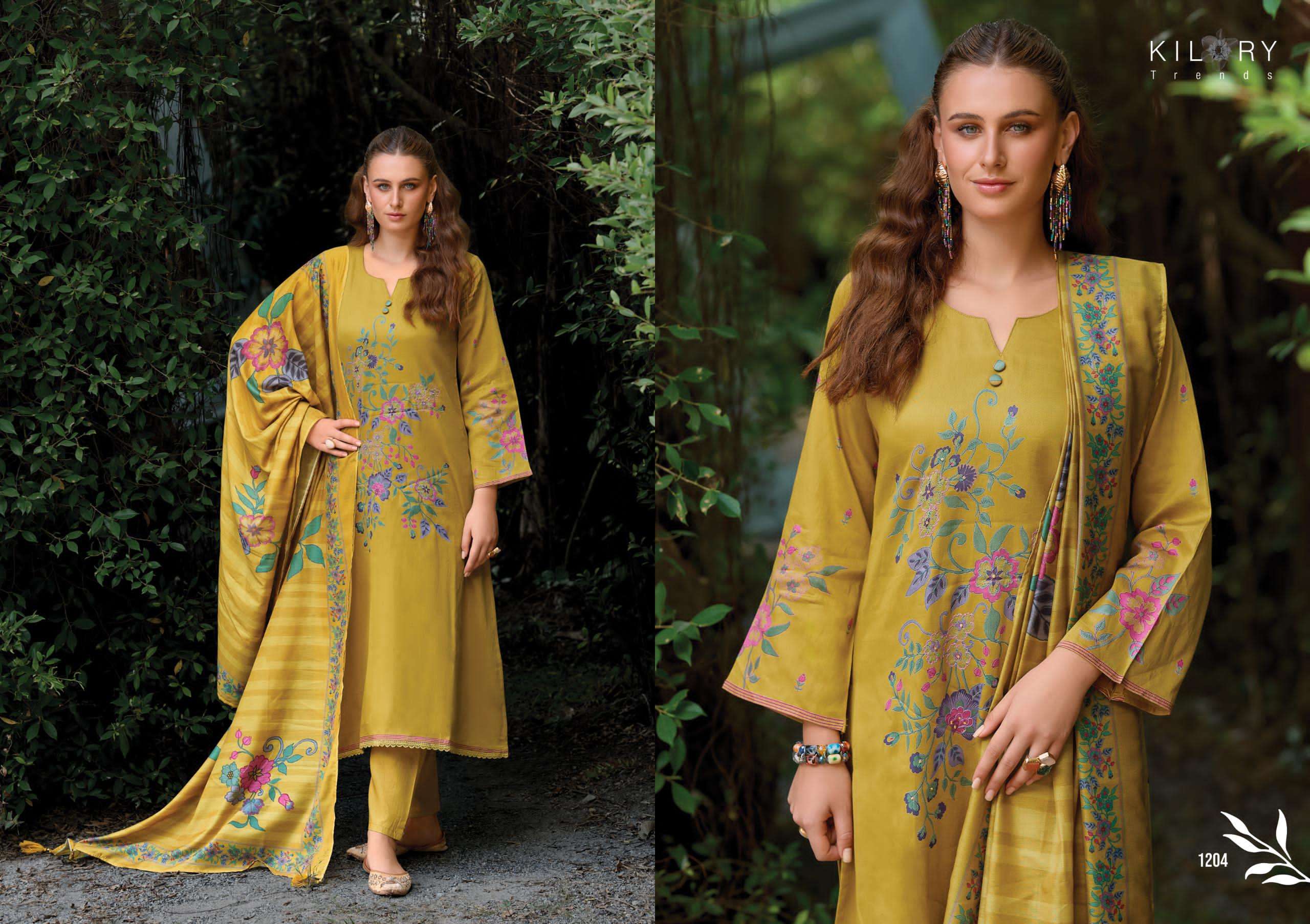 KILORY  TRENDS AARZOO JAM COTTON DIGITAL PRINT WITH FANCY WORK SUIT