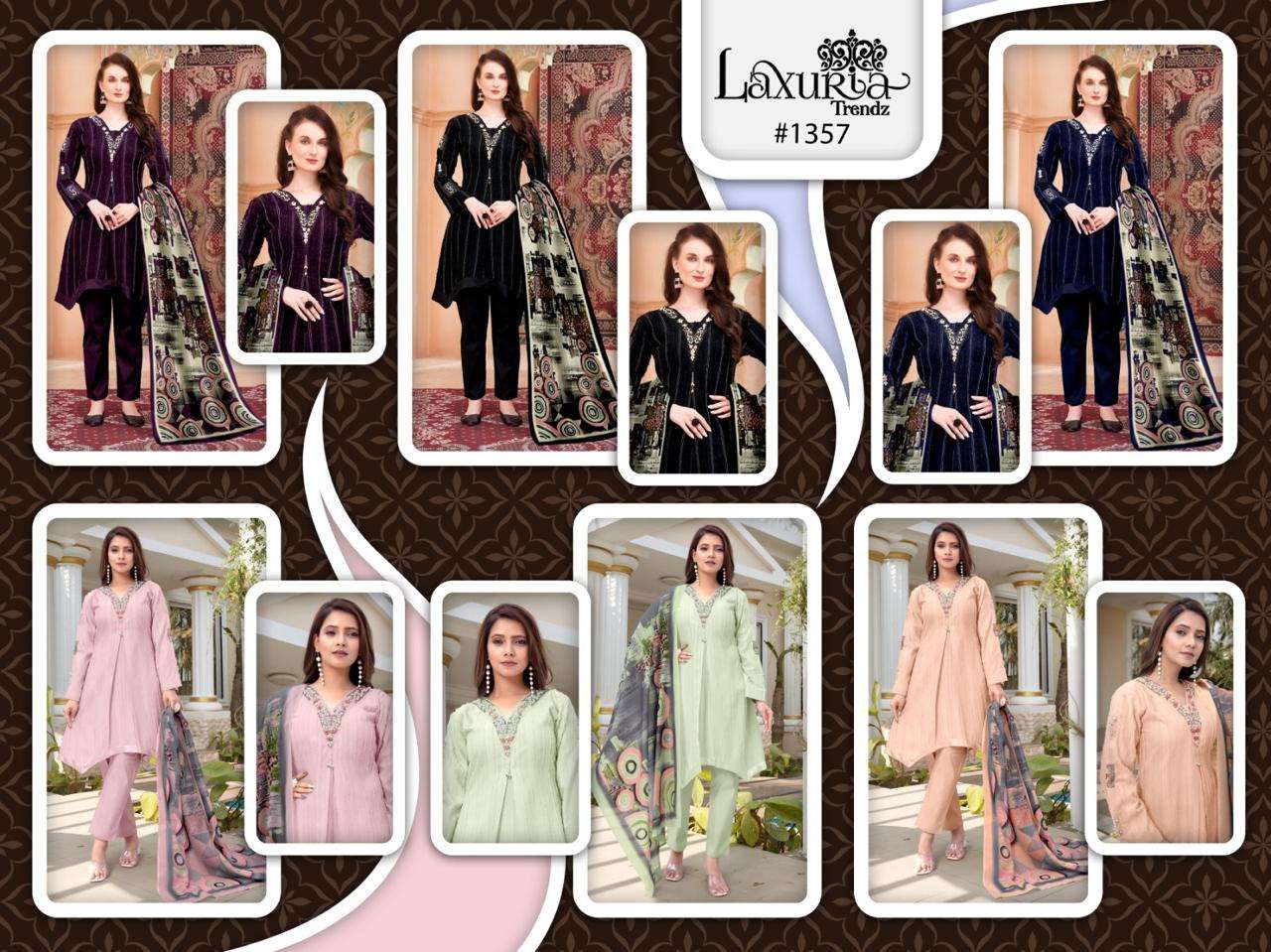 LAXURIA TRENDZ D NO 1357 BEAUTIFUL DESIGNER PAKISTANI SUIT
