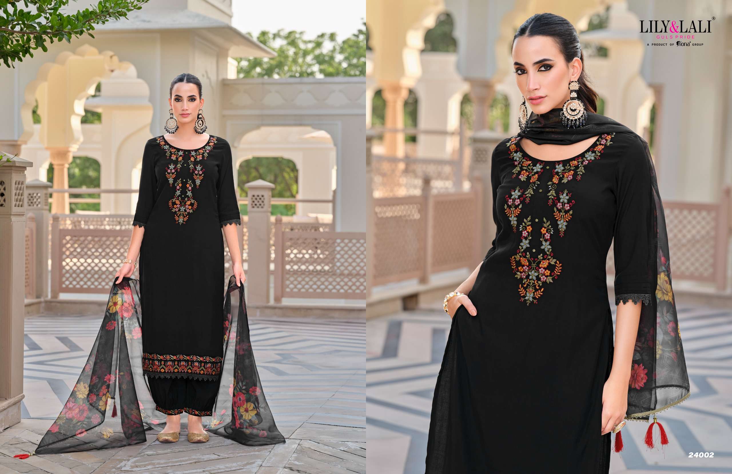 LILY AND LALI AFGHANI VOL 5 SILK WITH FANCY DESIGNER WORK SUIT