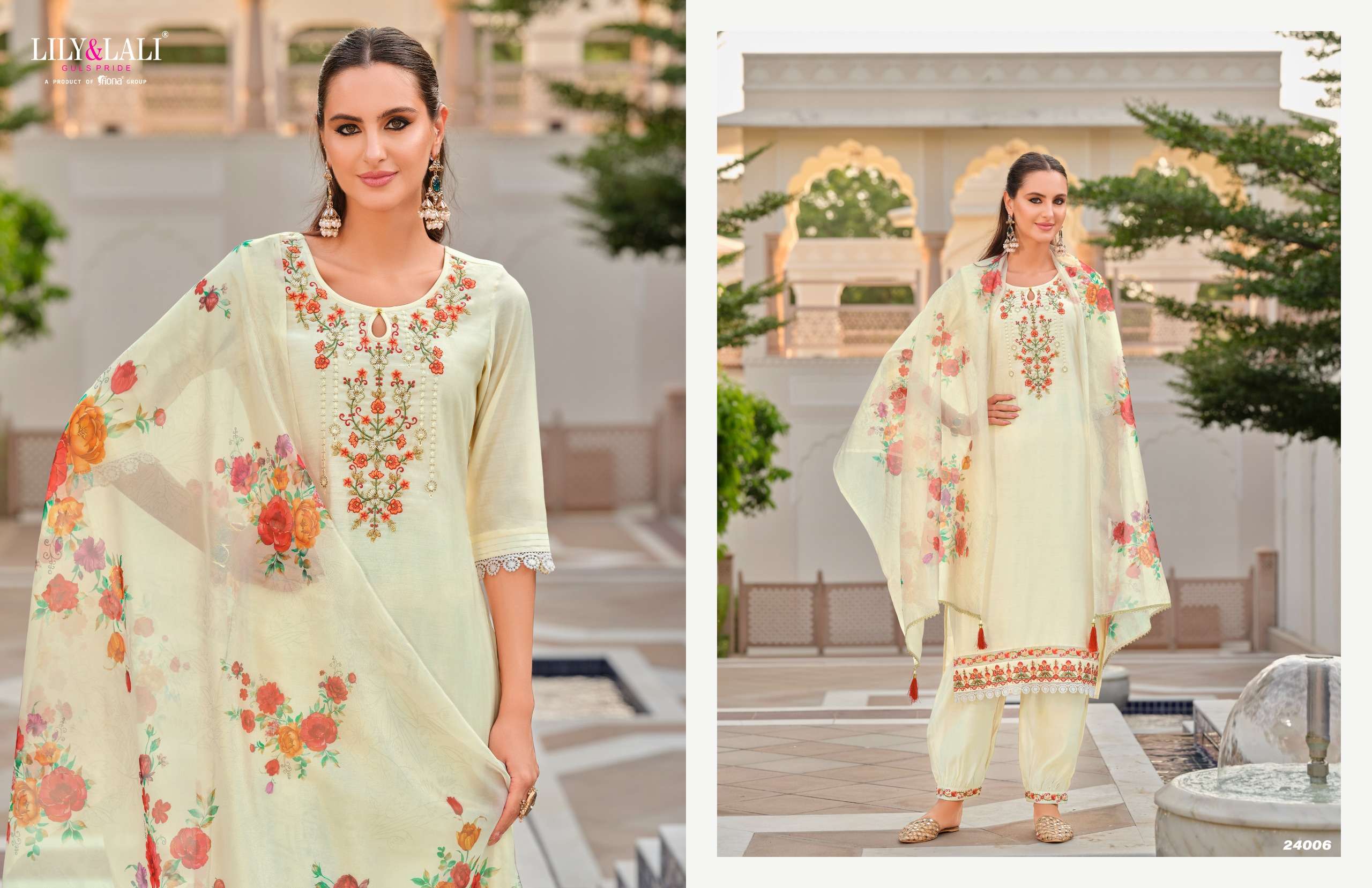 LILY AND LALI AFGHANI VOL 5 SILK WITH FANCY DESIGNER WORK SUIT