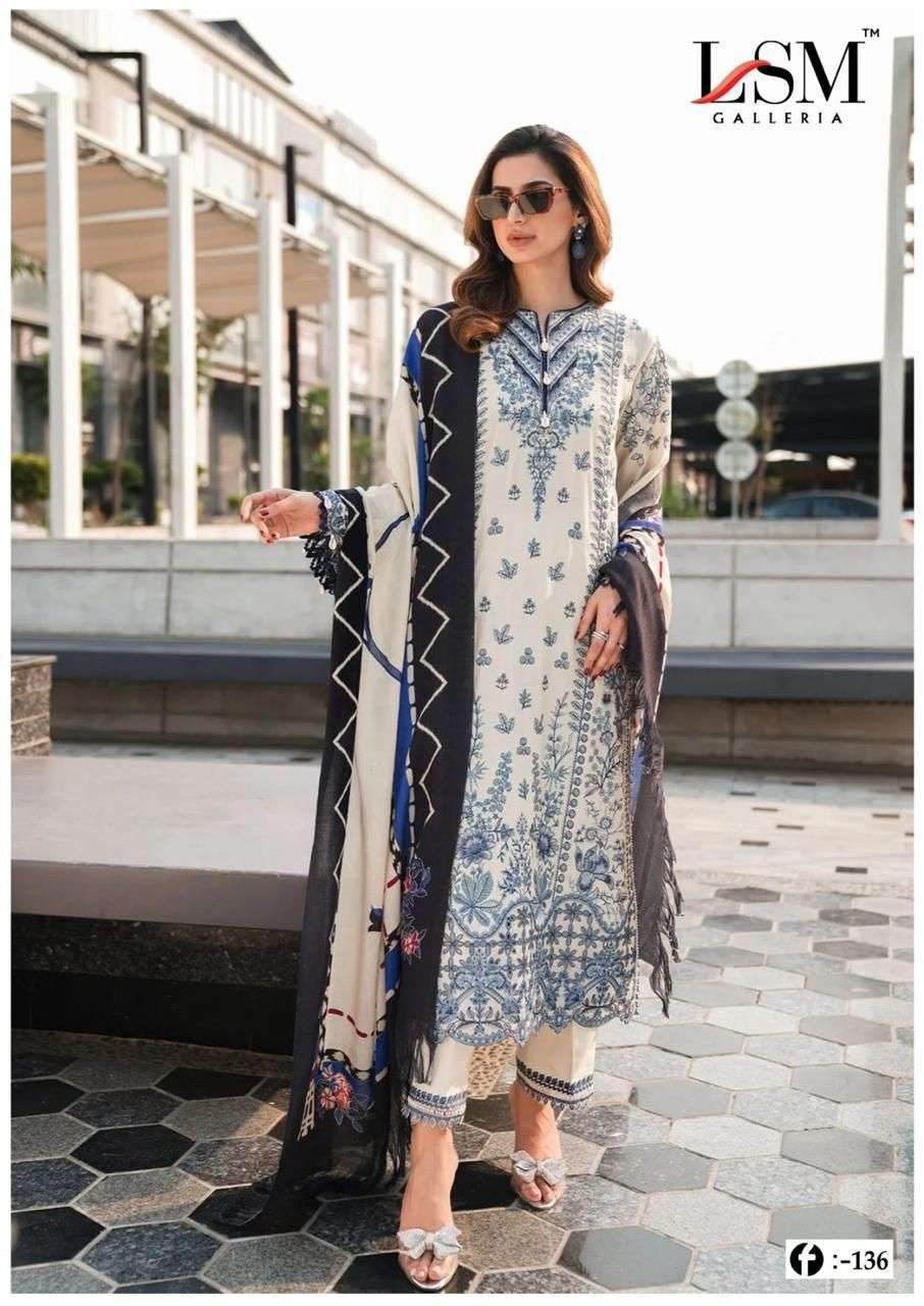 LSM GALLERIA FIRDOUS QUEEN LAWN VOL 13 LAWN COTTON DIGITAL PRINT SUIT