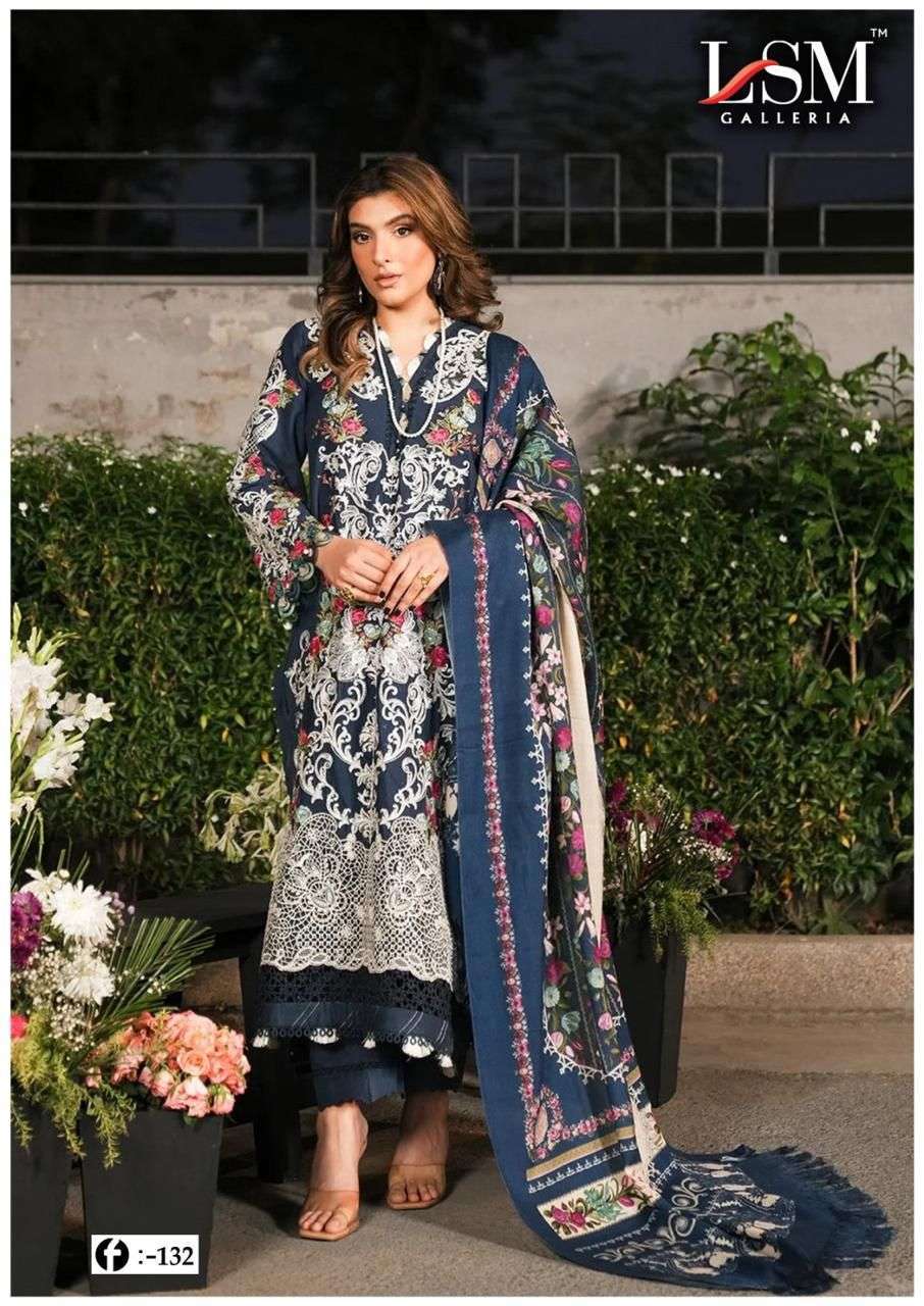 LSM GALLERIA FIRDOUS QUEEN LAWN VOL 13 LAWN COTTON DIGITAL PRINT SUIT