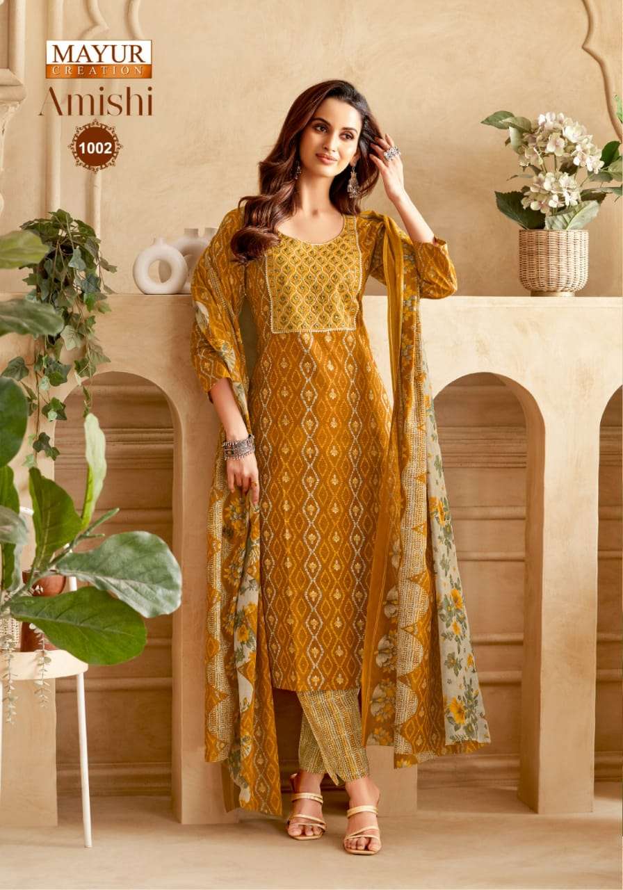 MAYUR CREATION AMISHI VOL 1 COTTON PRINT FANCY KURTI COMBO SET 