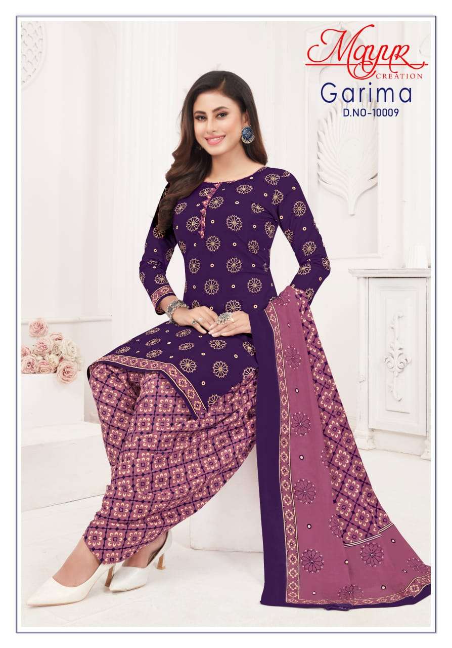 MAYUR CREATION GARIMA VOL 10 COTTON PRINT PATIYALA DRESS