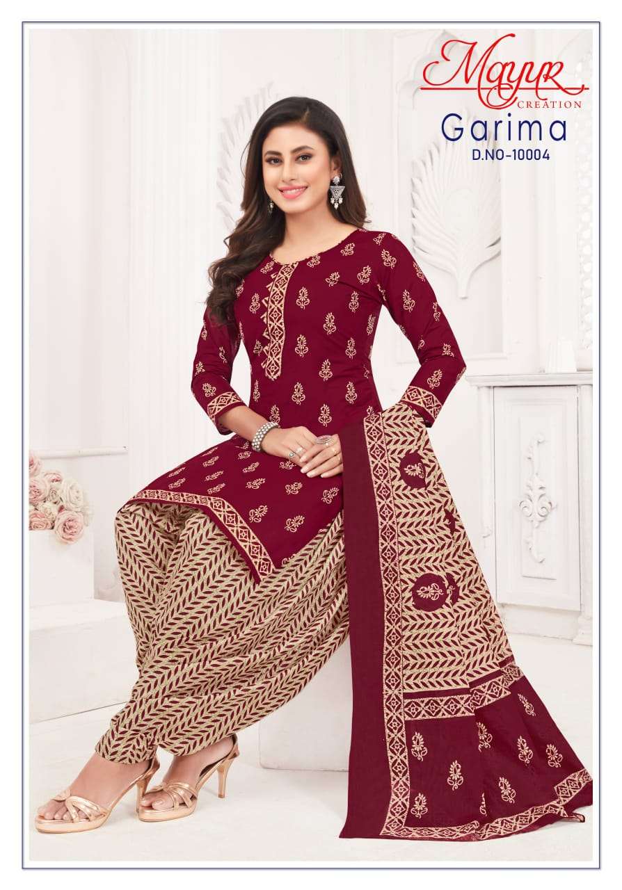 MAYUR CREATION GARIMA VOL 10 COTTON PRINT PATIYALA DRESS