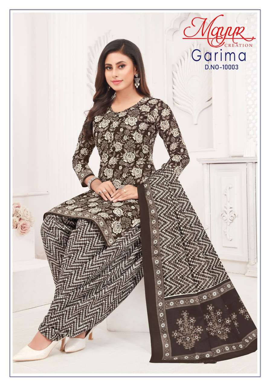 MAYUR CREATION GARIMA VOL 10 COTTON PRINT PATIYALA DRESS
