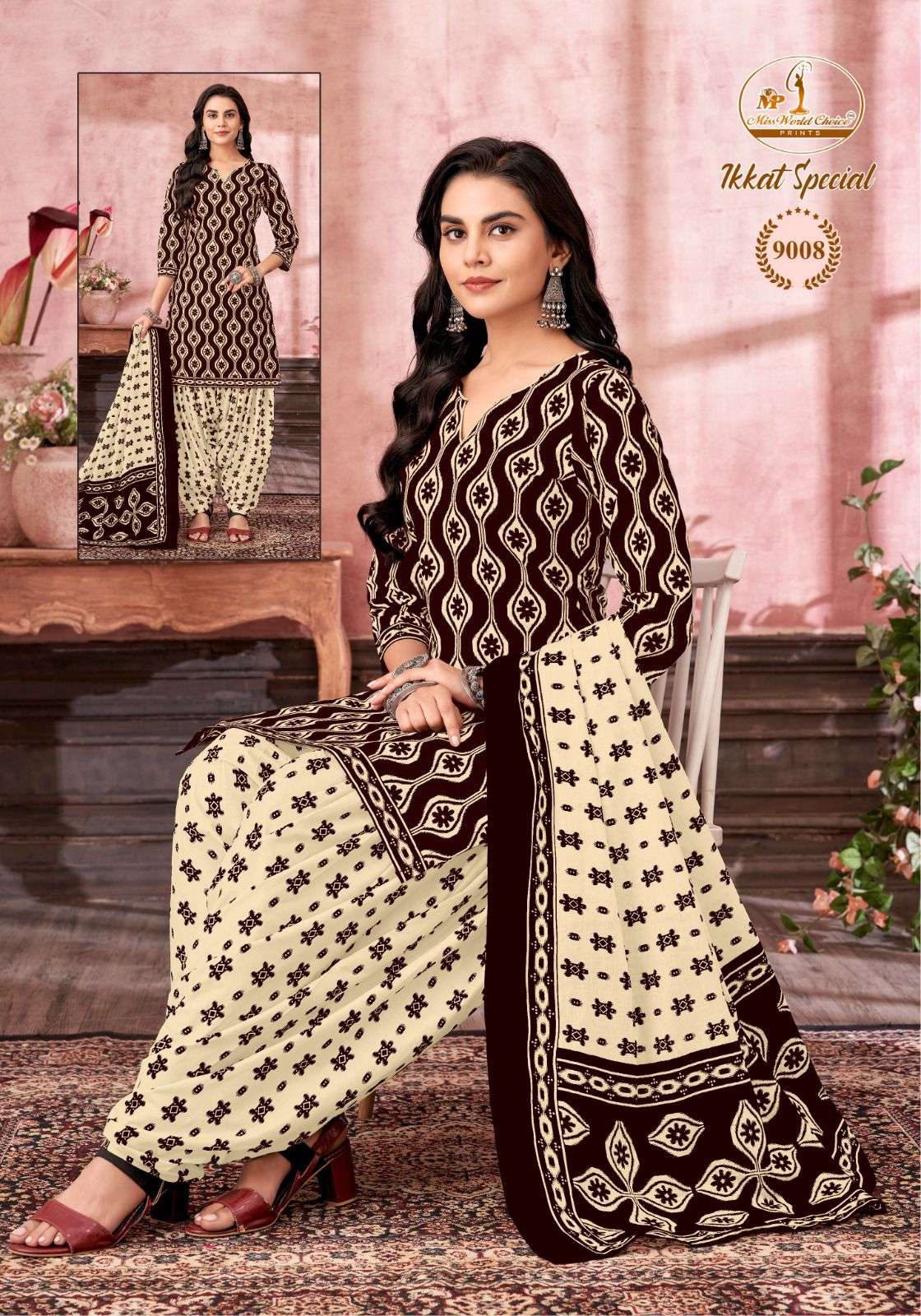 MISS WOLRD CHOICE IKKAT SPECIAL VOL 9 COTTON PRINT SALWAR SUIT