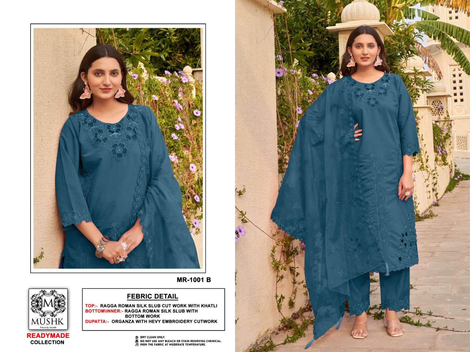 MUSHK MR 1001 SILK DESIGNER READY MADE SUIT