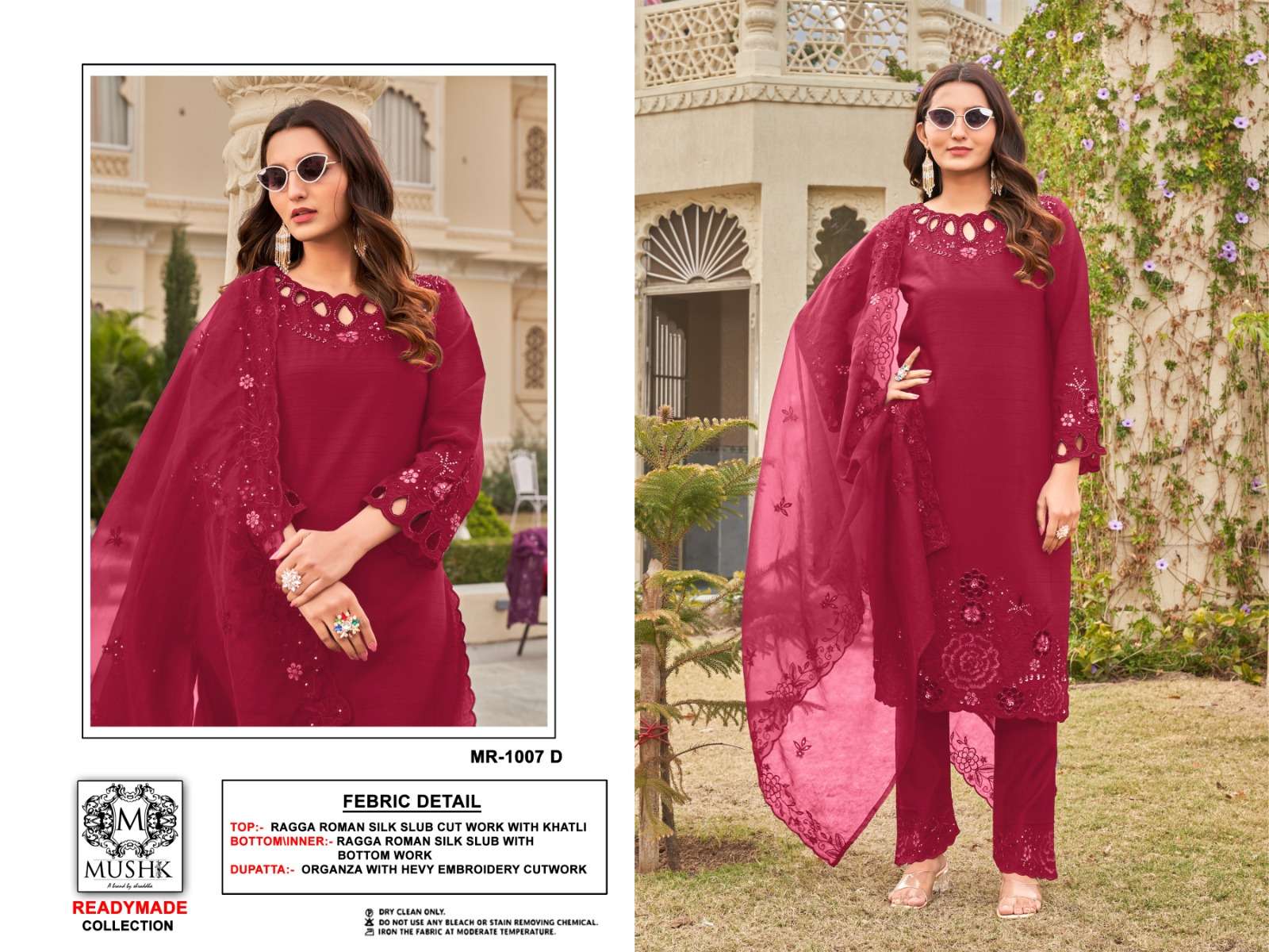 MUSHK MR 1007 SILK DESIGNER READY MADE SUIT