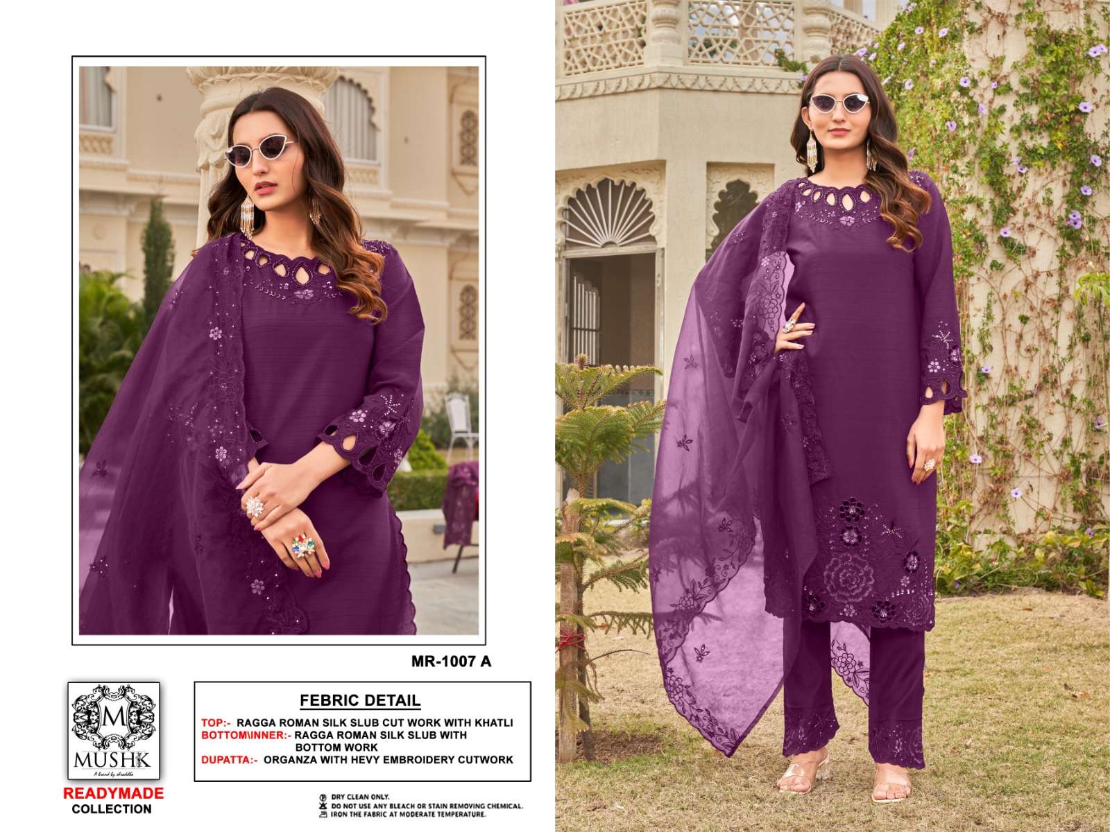 MUSHK MR 1007 SILK DESIGNER READY MADE SUIT