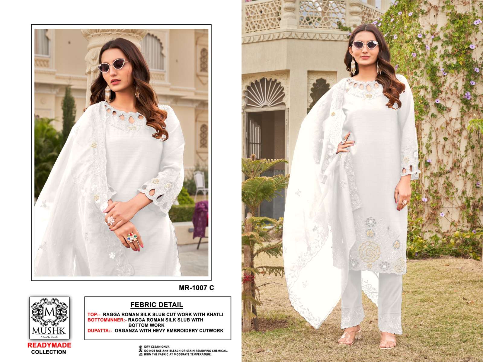 MUSHK MR 1007 SILK DESIGNER READY MADE SUIT
