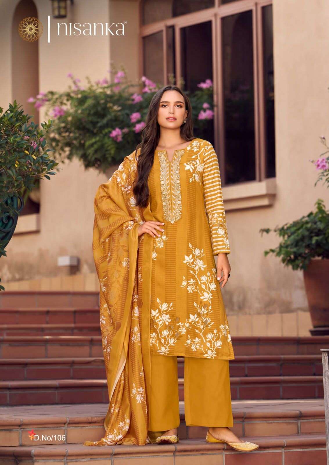 NISANKA LIFESTYLES AVATARA LAWN COTTON DIGITAL PRINT WITH FANCY WORK SUIT