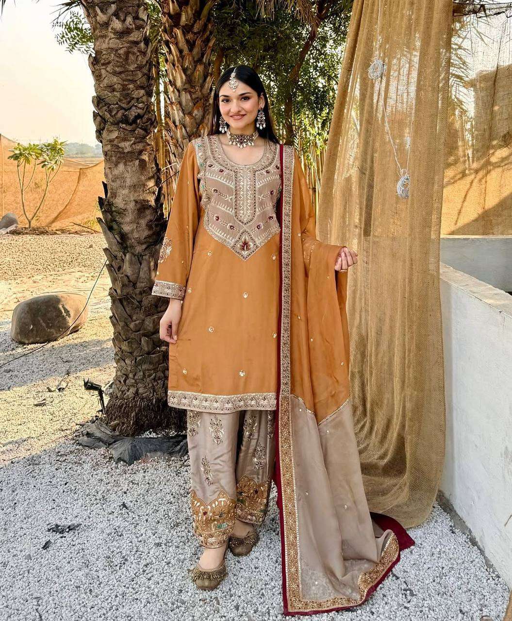 NSR 831 GEORGETTE DESIGNER PARTY WEAR LADIES SUIT
