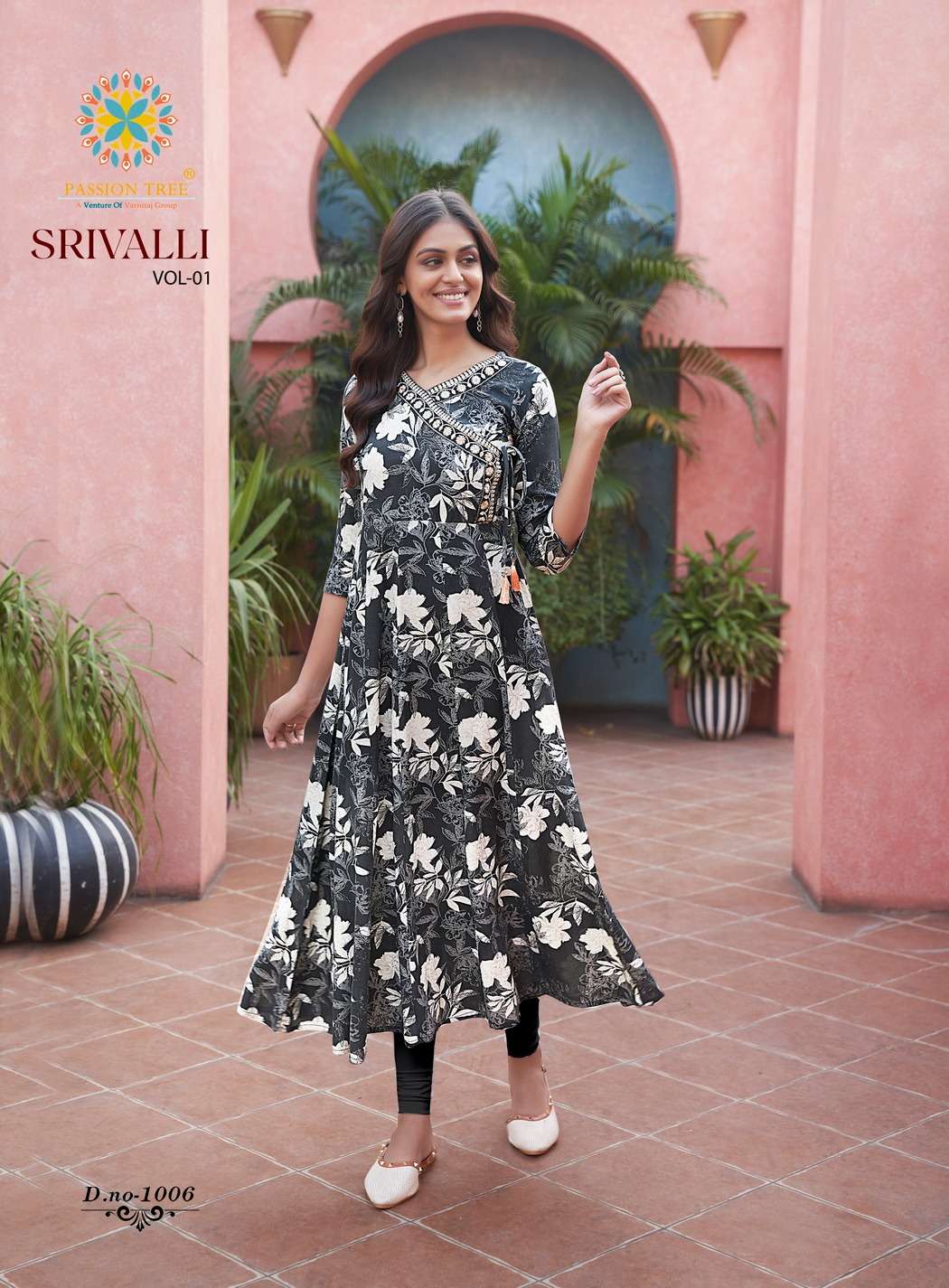 PASSION TREE SRIVALLI VOL 1 FANCY PRINT LADIES GOWN KURTI