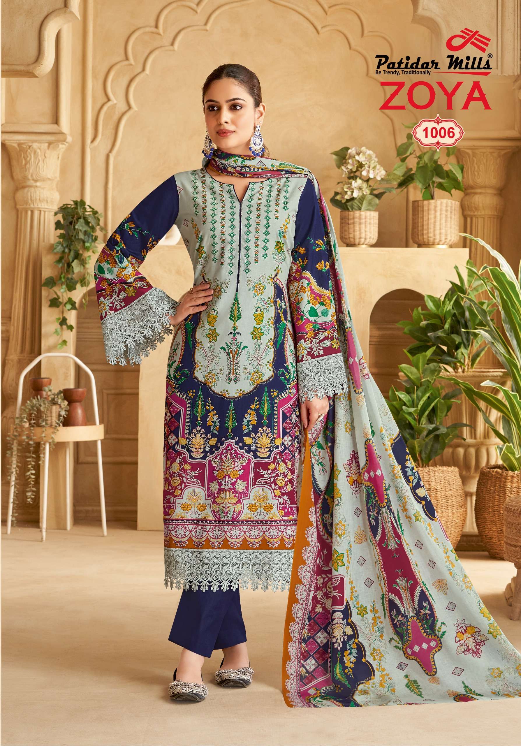 PATIDAR MILLS ZOYA VOL 1 COTTON DIGITAL KARACHI PRINT SALWAR SUIT