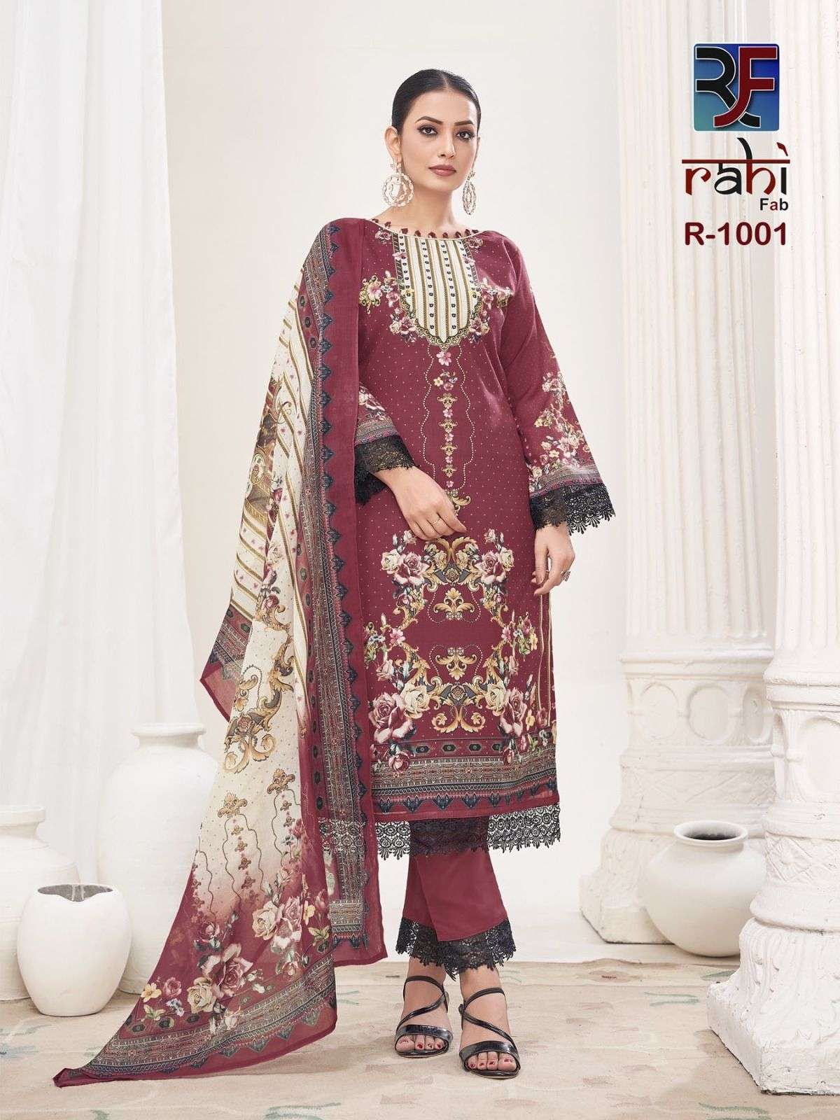  RAHI FAB RAHABAT VOL 1 LAWN COTTON DIGITAL PRINTED SUIT