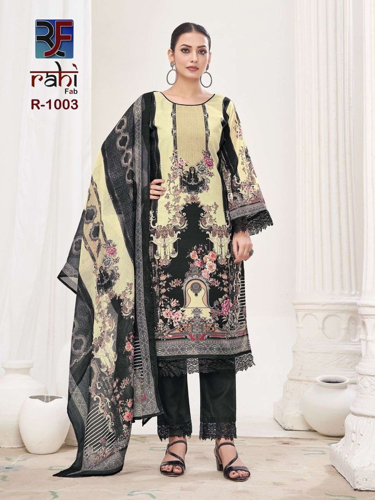  RAHI FAB RAHABAT VOL 1 LAWN COTTON DIGITAL PRINTED SUIT