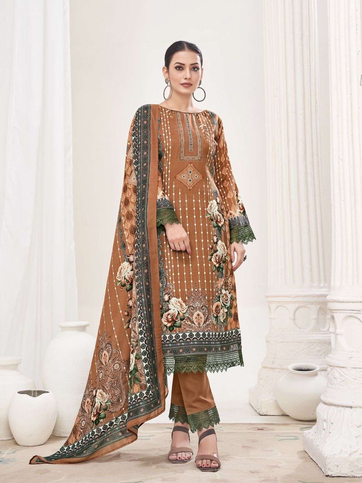  RAHI FAB RAHABAT VOL 1 LAWN COTTON DIGITAL PRINTED SUIT