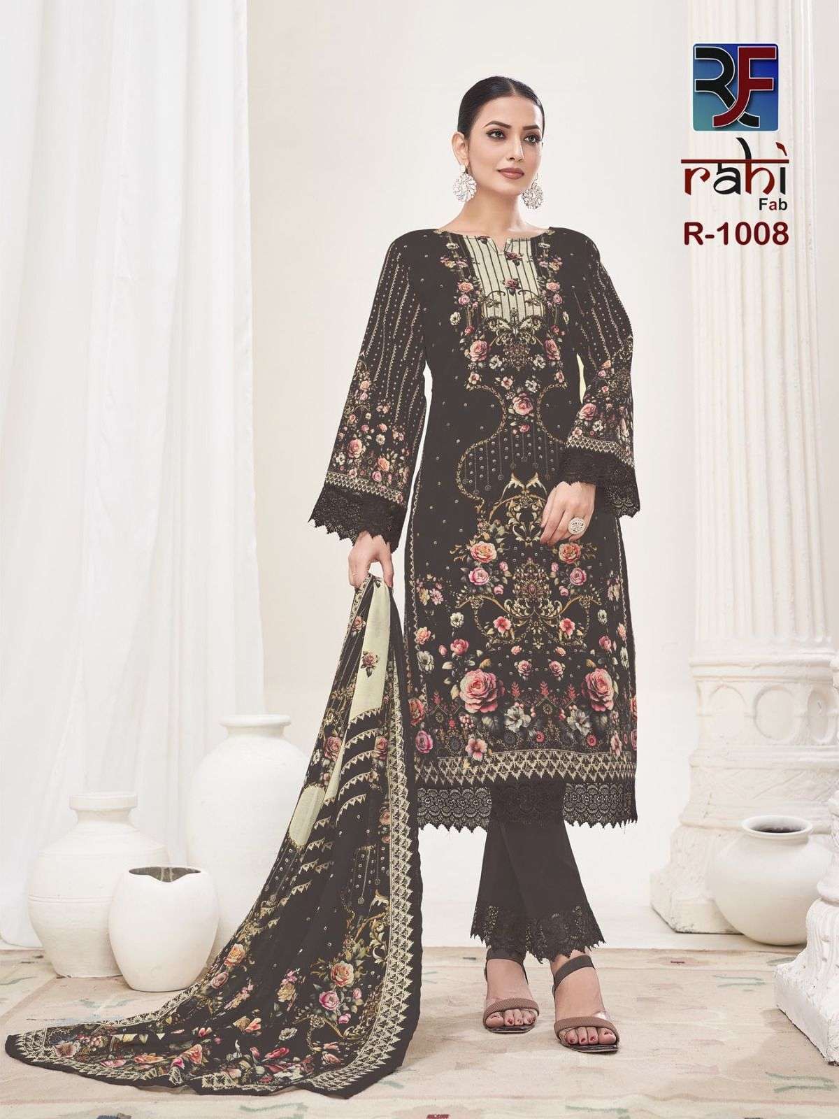  RAHI FAB RAHABAT VOL 1 LAWN COTTON DIGITAL PRINTED SUIT
