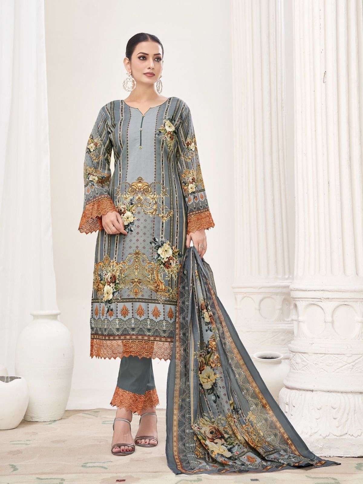  RAHI FAB RAHABAT VOL 1 LAWN COTTON DIGITAL PRINTED SUIT