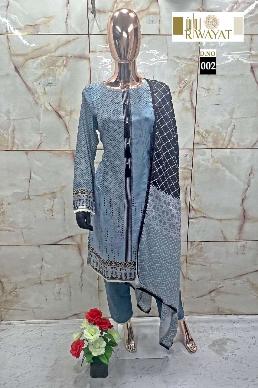 RIWAYAT D NO 002 FANCY WORKS READY MADE PAKISTANI SUIT